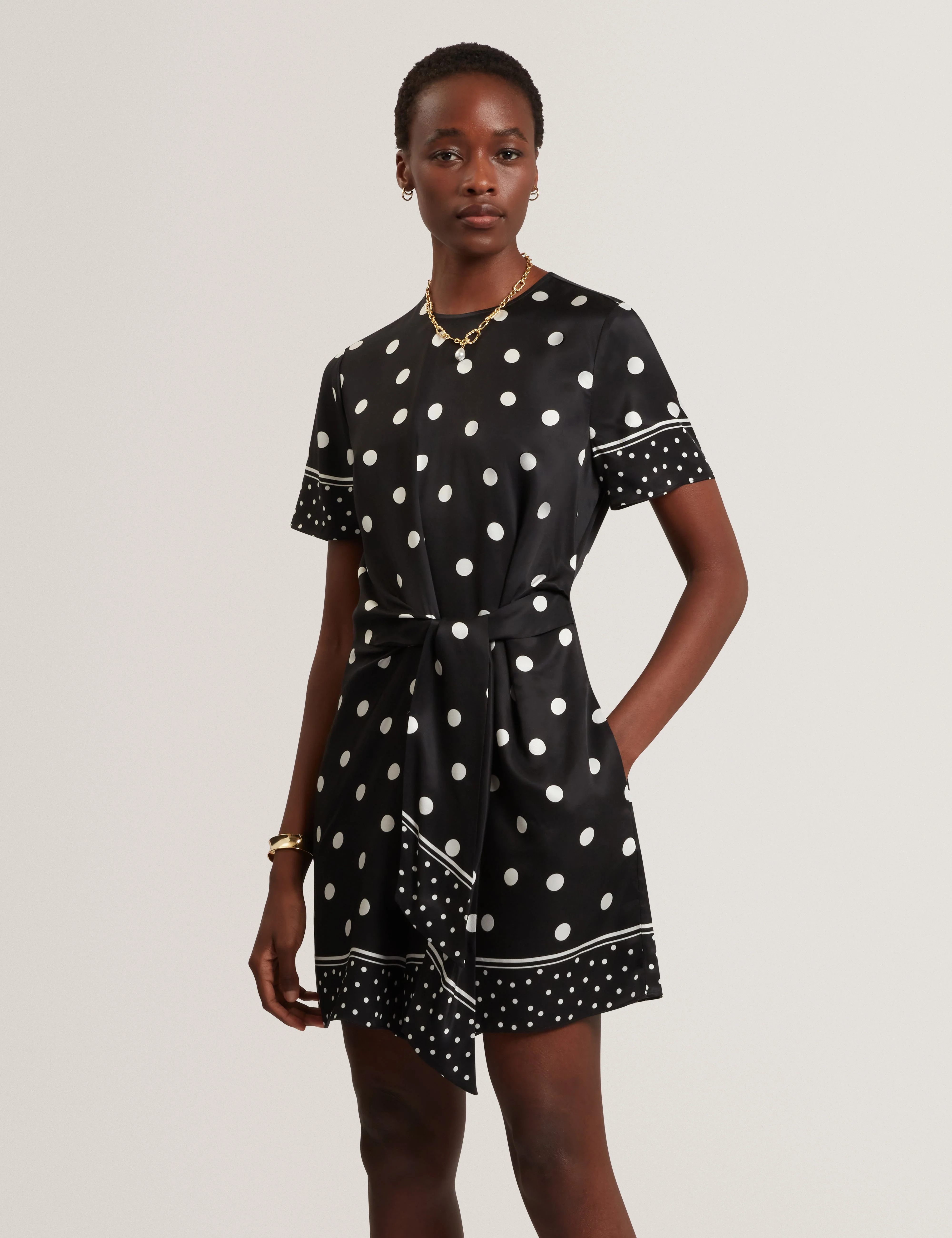 Aciaa Printed Playsuit Black - Image 2