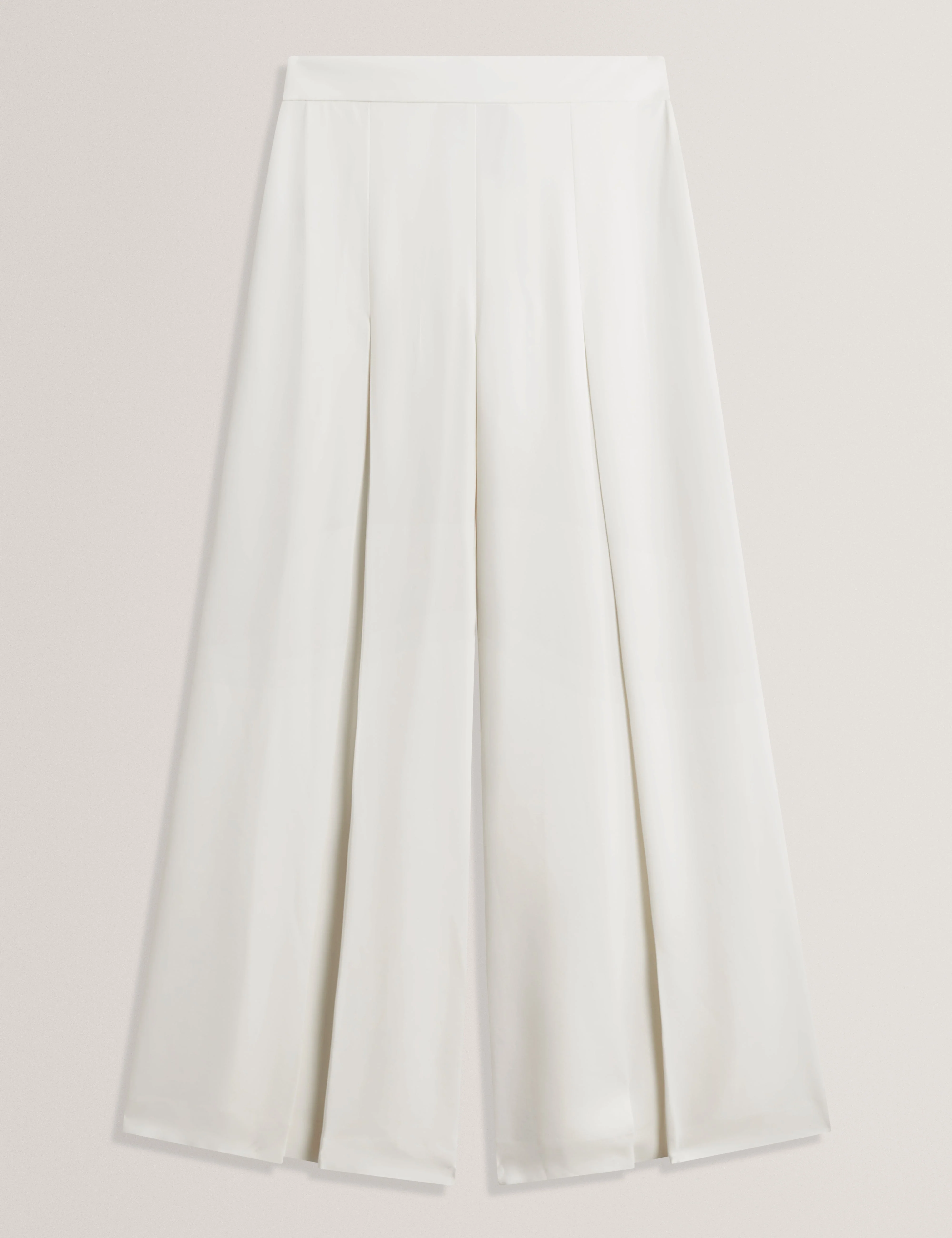 Aepi Front Pleat Wide Leg Trousers Ivory - Image 7