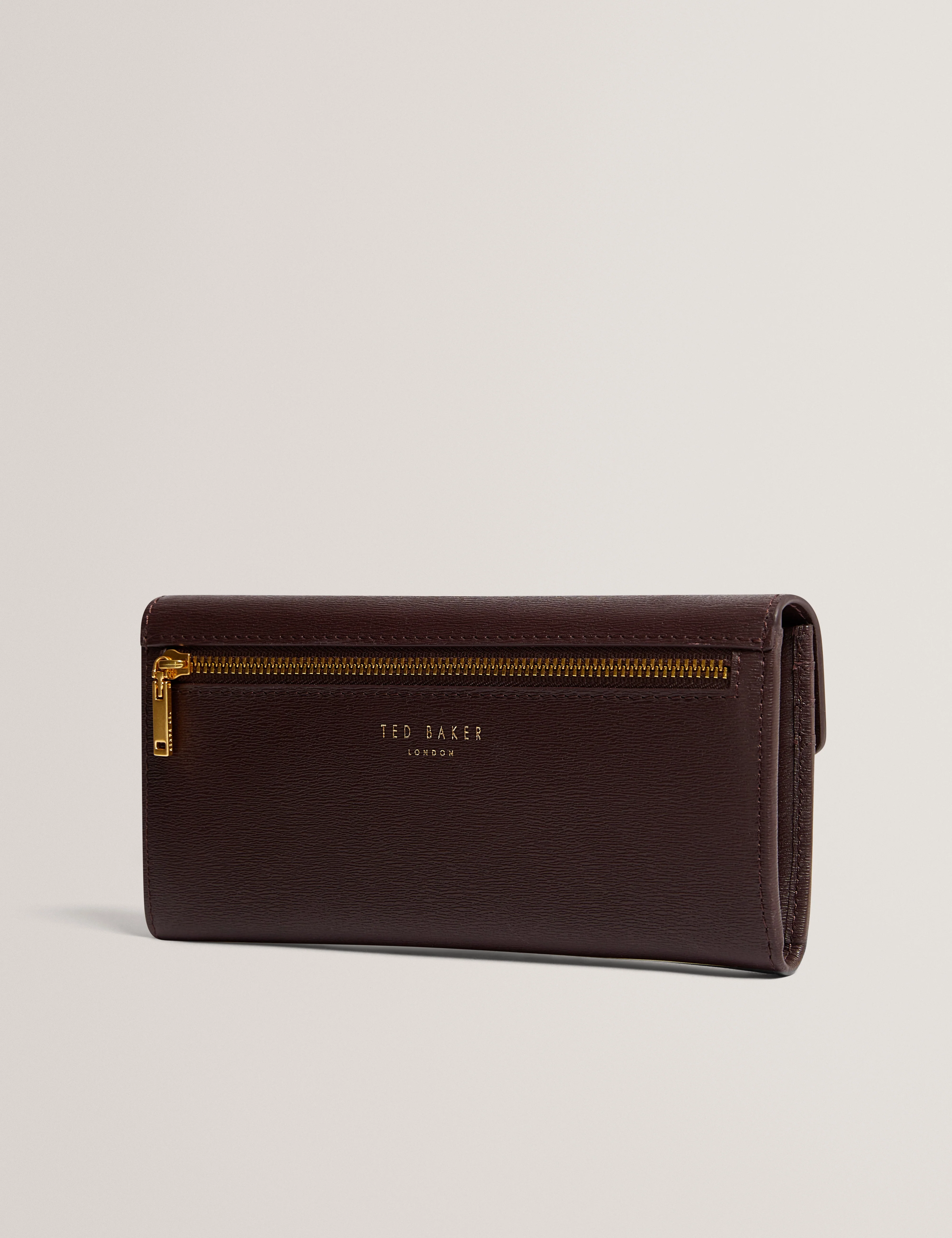 Anisal Tb Detail Large Leather Purse Wine - Image 3