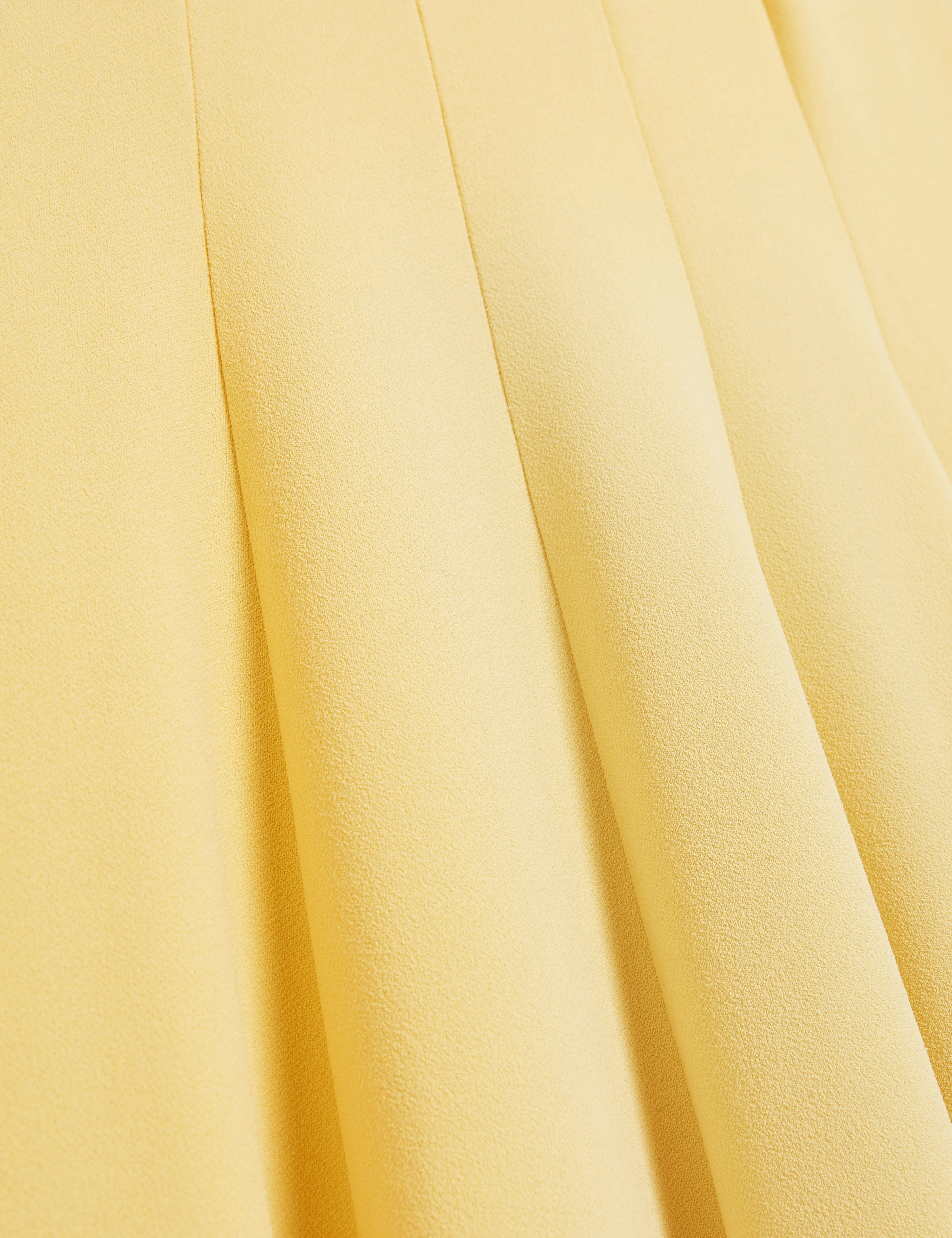 Arlott Panelled Midi Dress Lt-Yellow - Image 3