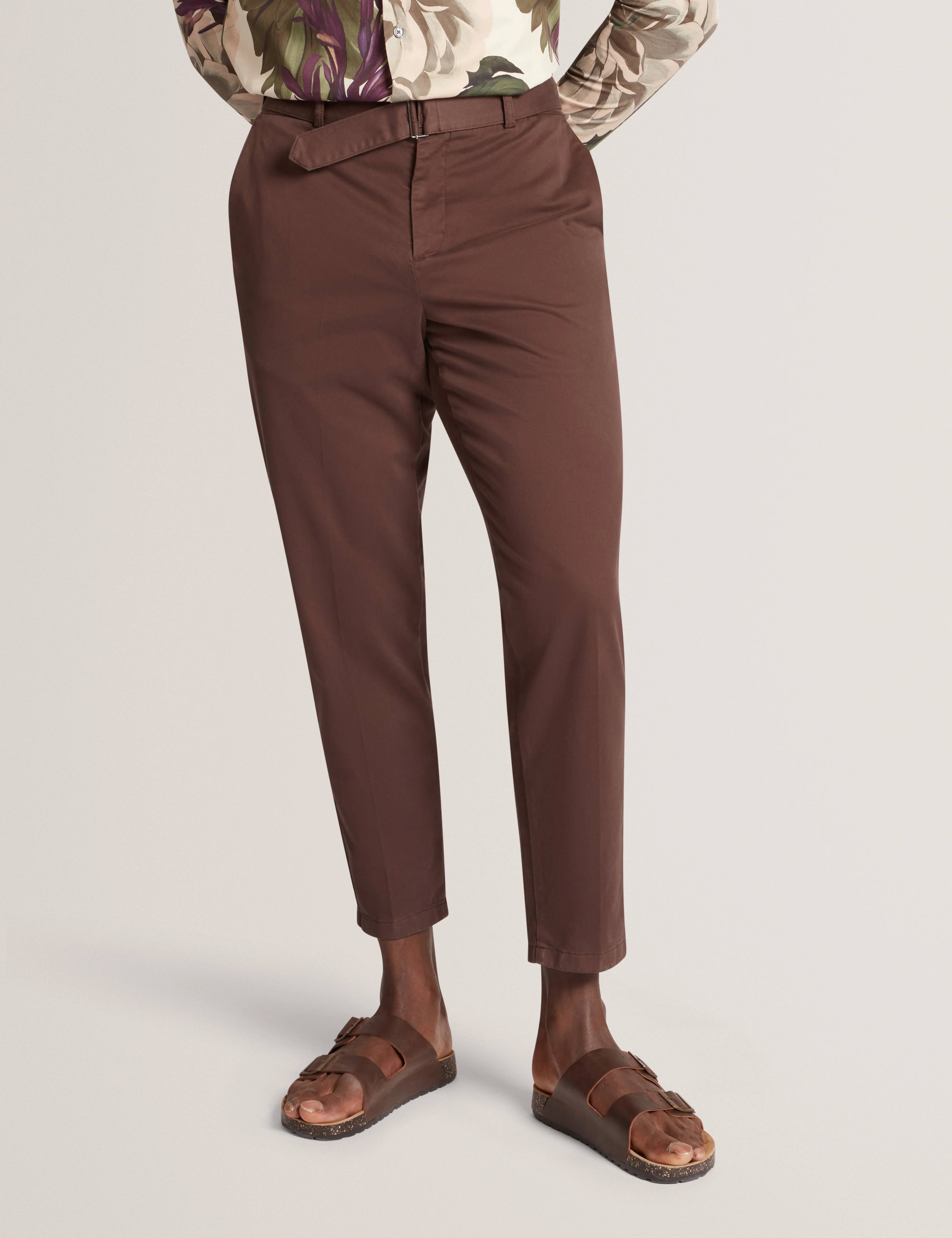 Armodo Tapered Smart Trouser Dk-Brown