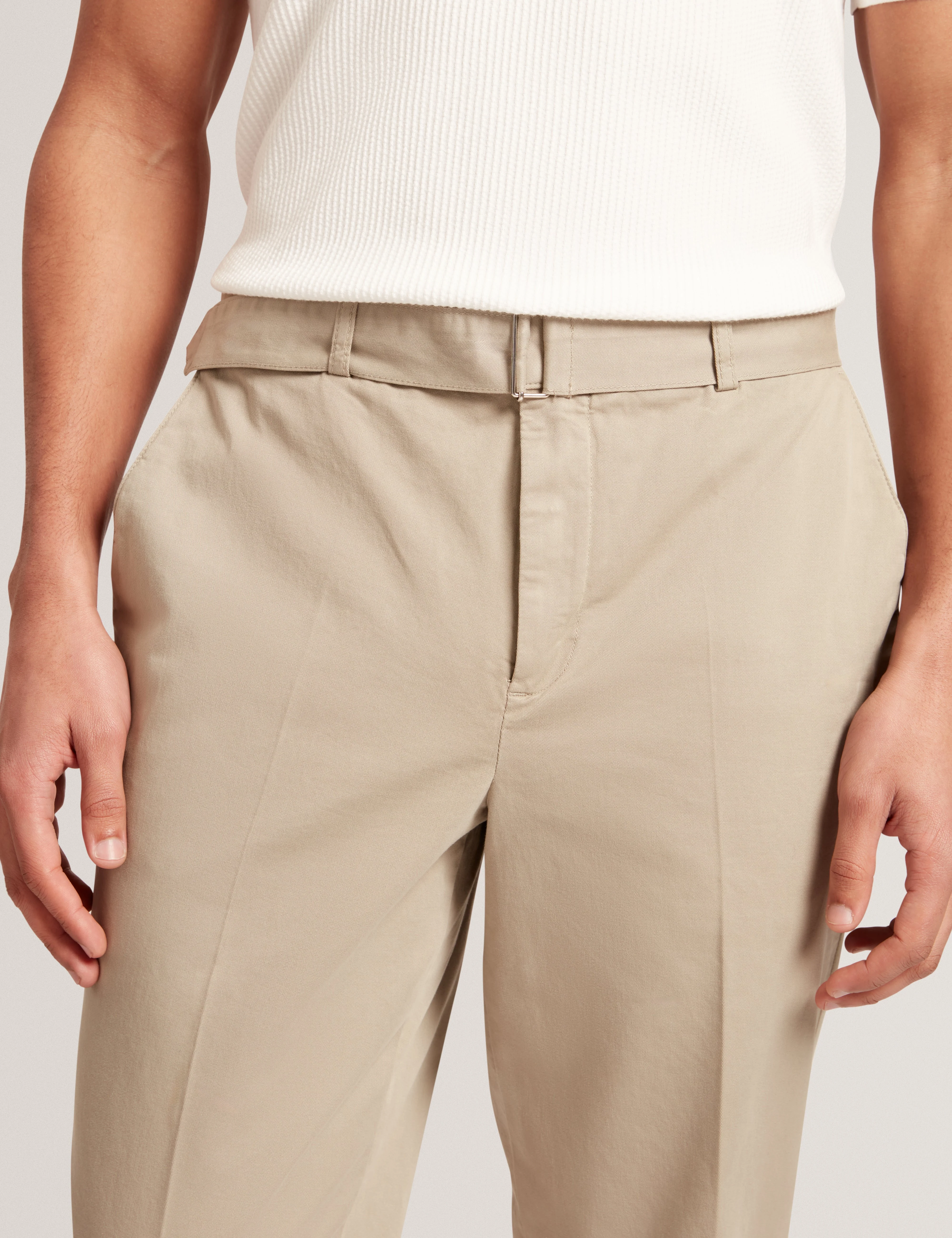Armodo Tapered Smart Trouser Khaki - Image 6