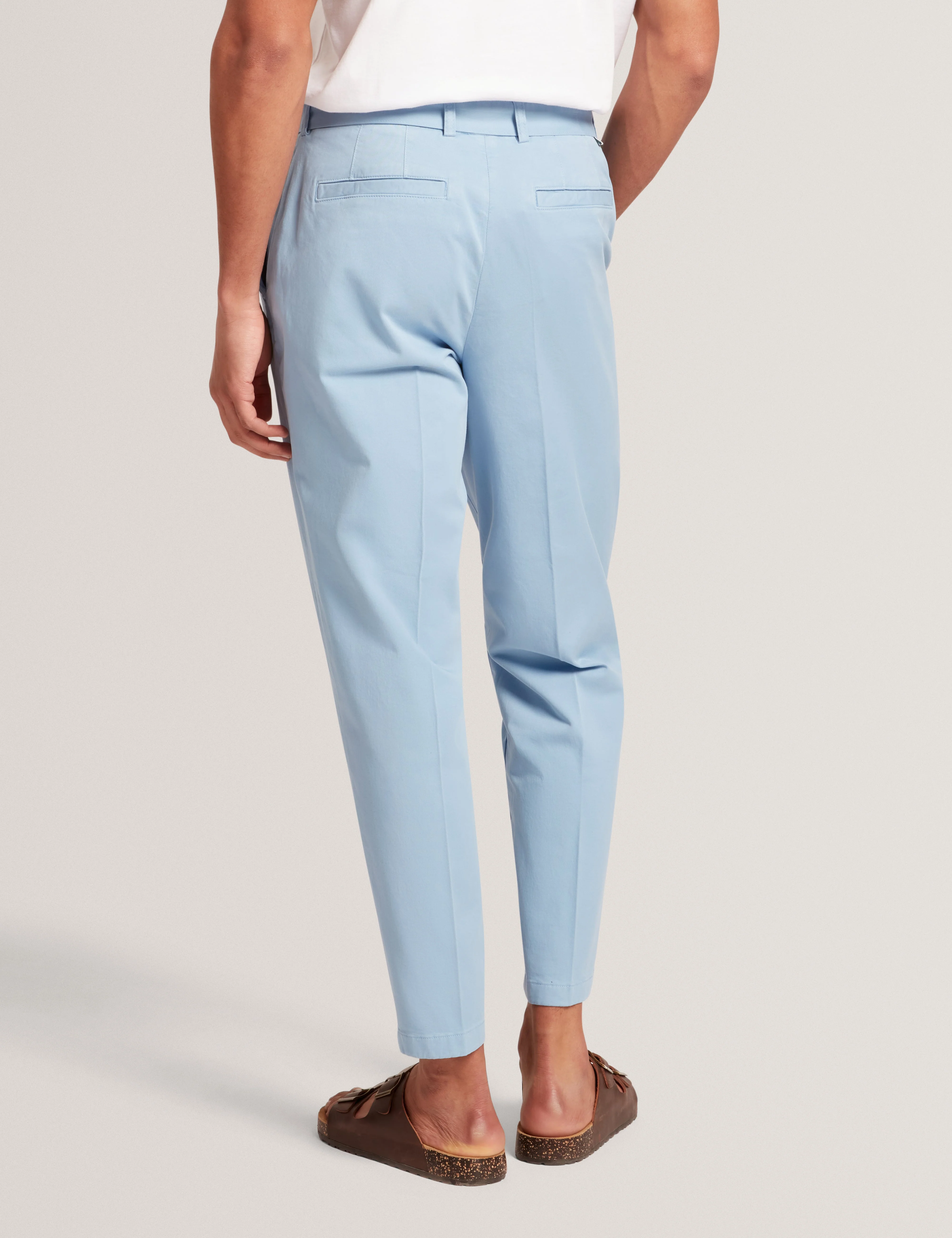 Armodo Tapered Smart Trouser Mid-Blue - Image 7