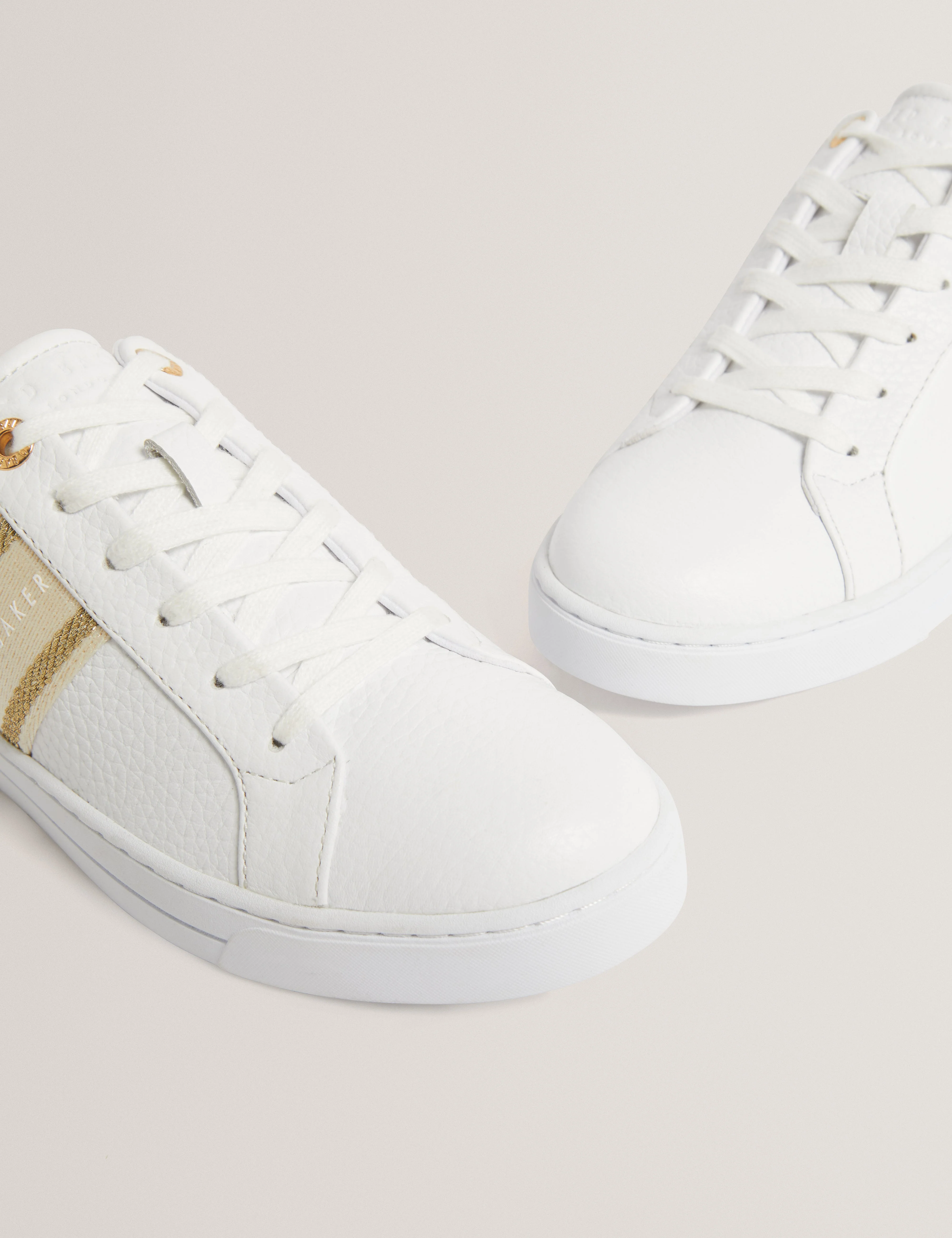 Bailly Webbing Detail Trainer Gold - Image 2