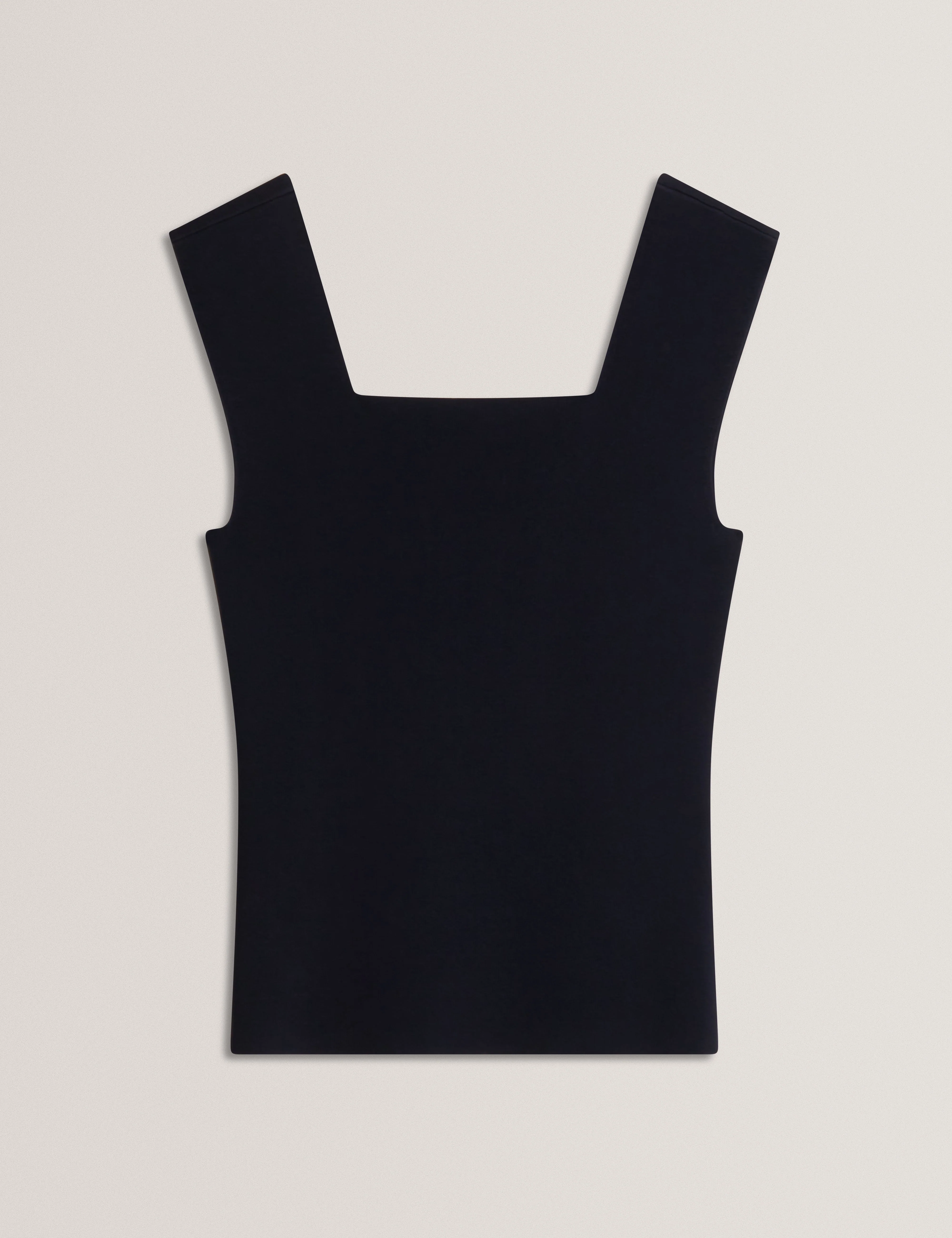 Binkkii Square Neck Sleeveless Knit Top Navy - Image 2