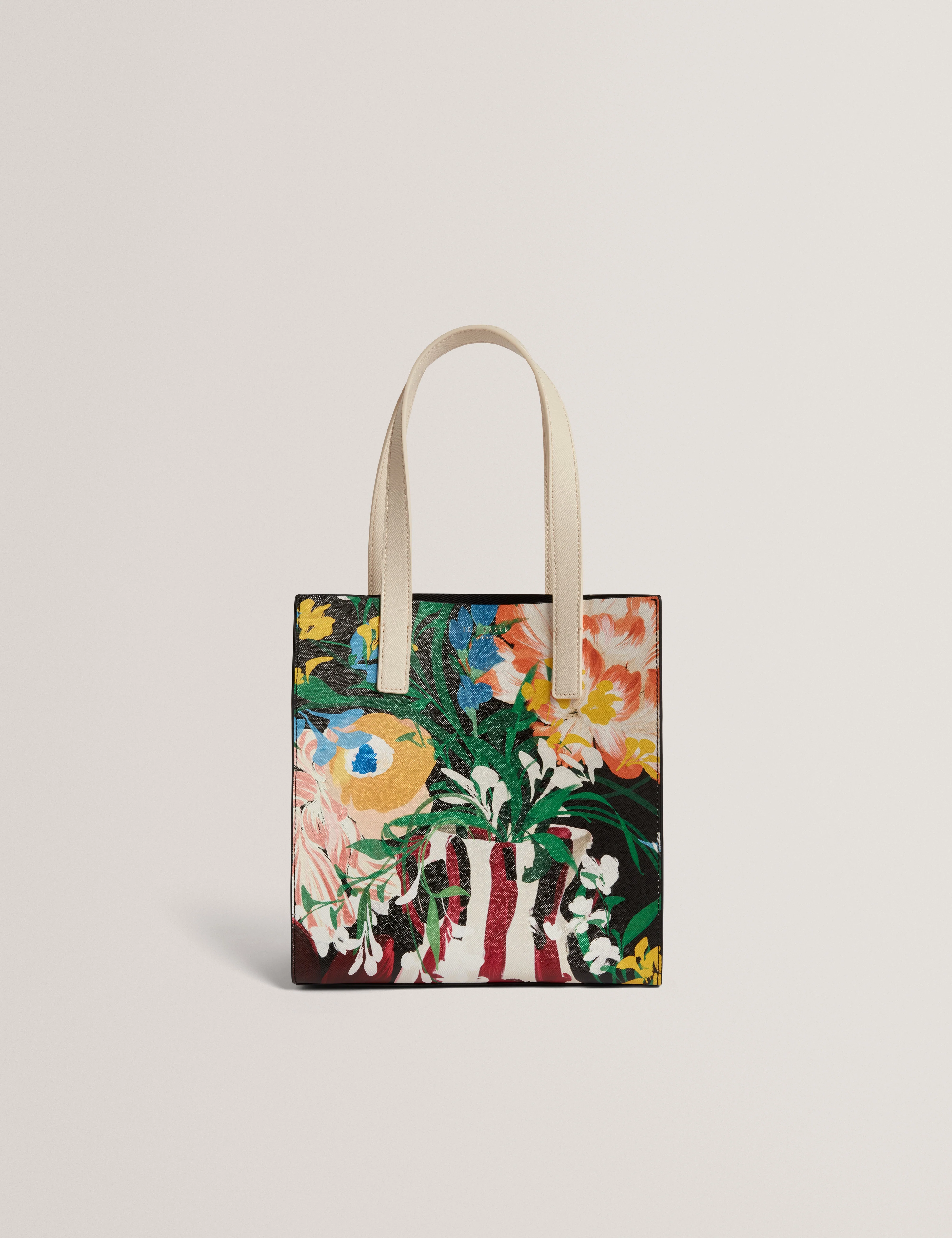 Bouconi Floral Bouquet Printed Small Icon Bag Multicol