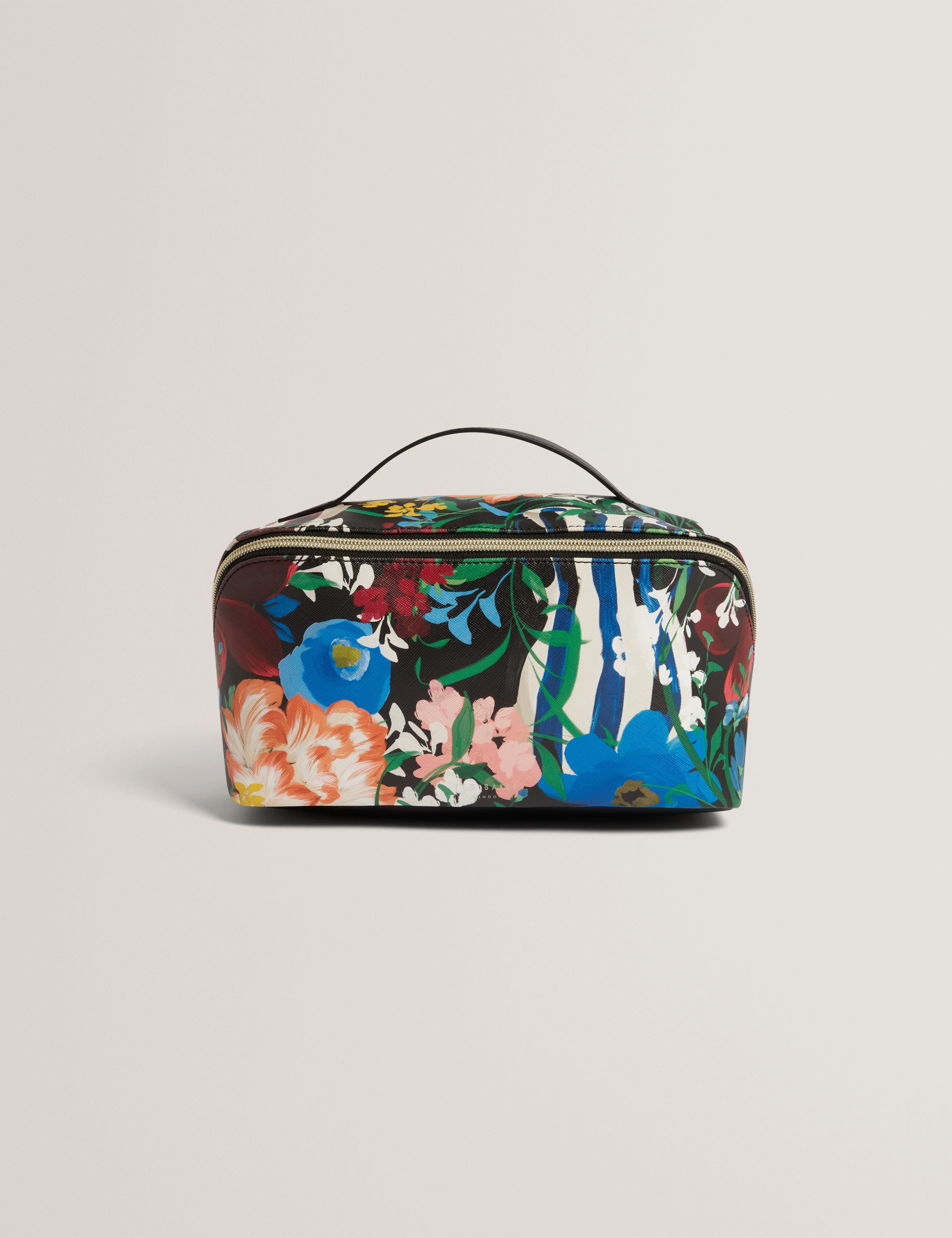 Bousina Bouquet Printed Zipped Washbag Multicol