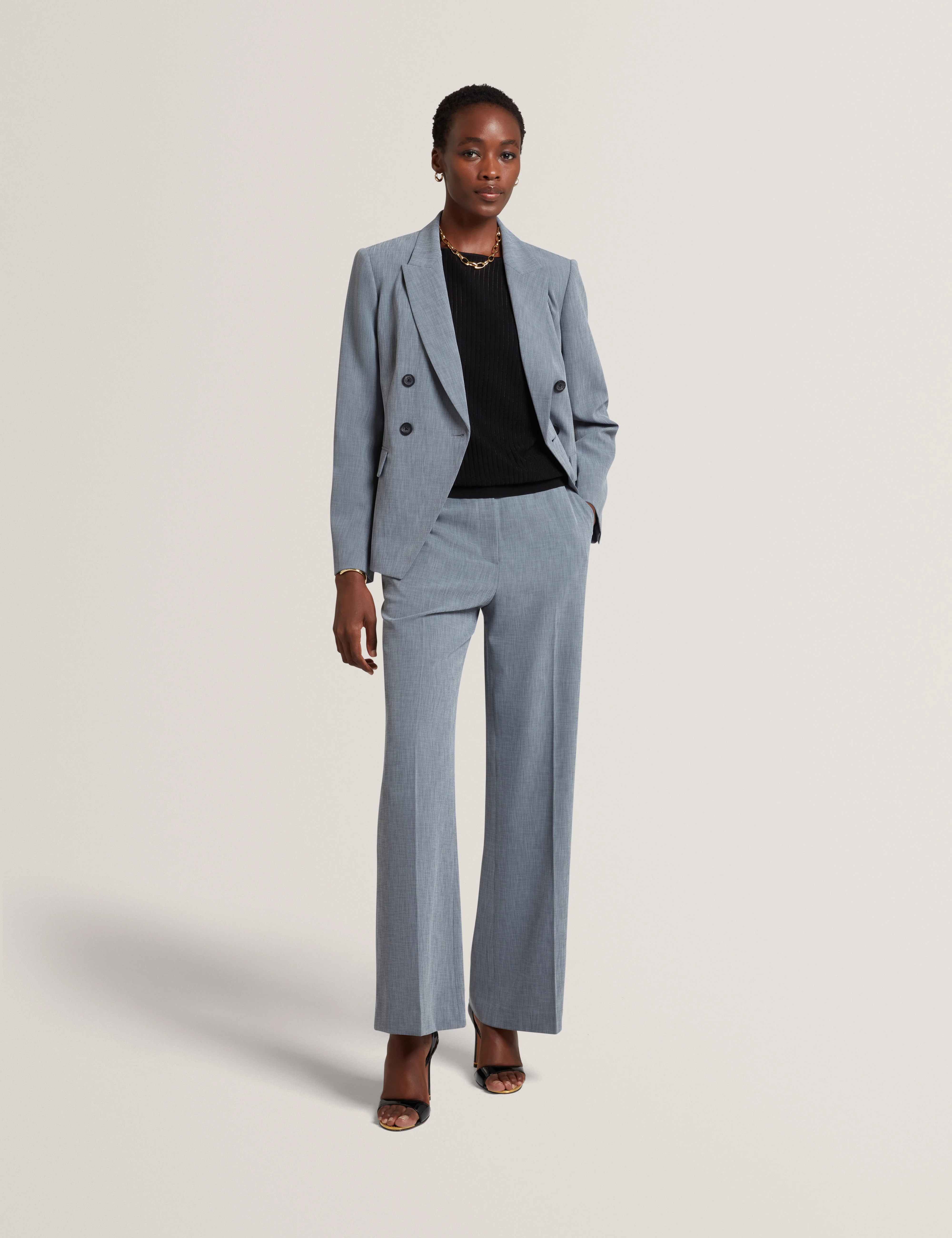 Brida Double Breasted Blazer Navy