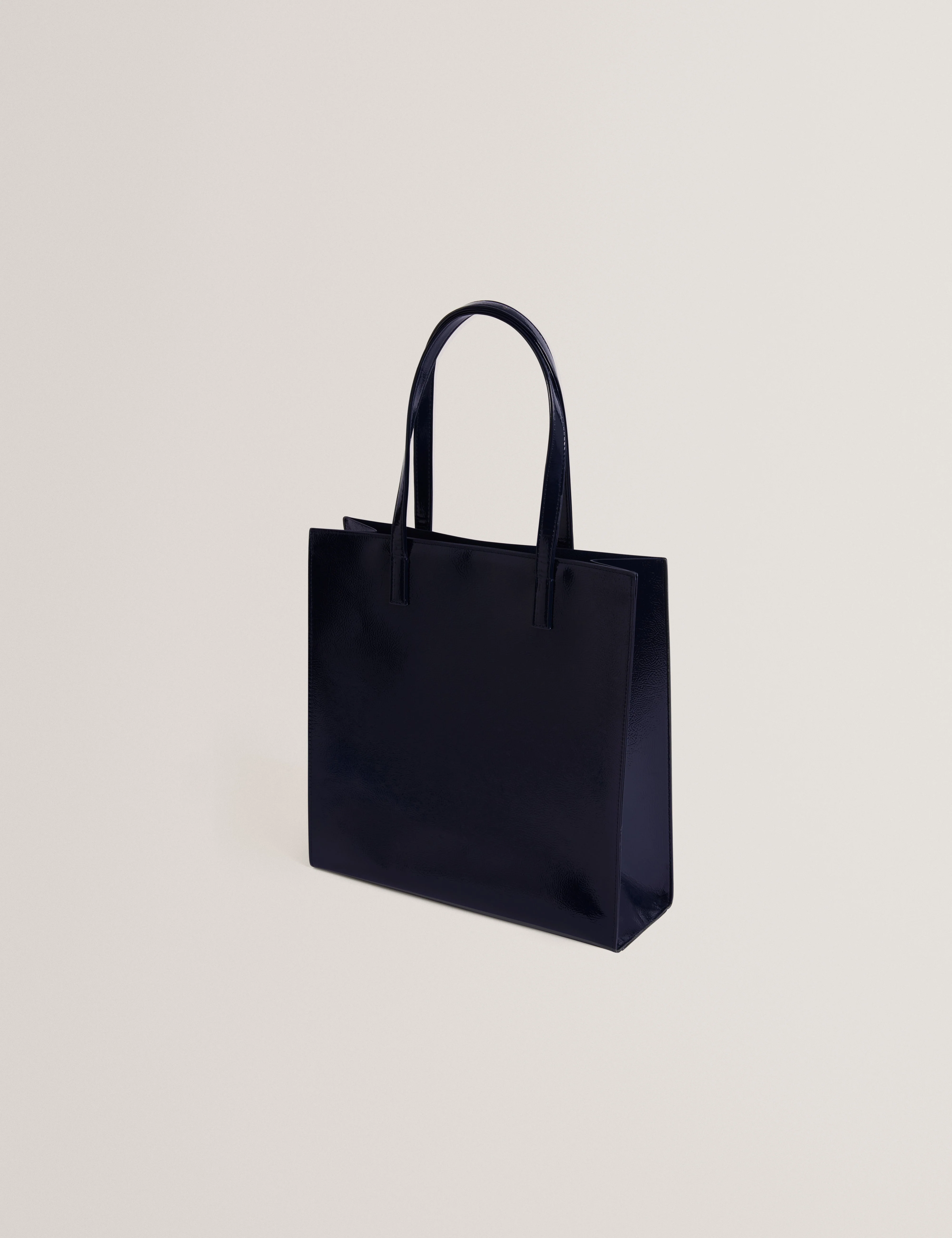 Camryyn Large Printed Crinkle Icon Bag Navy - Image 2