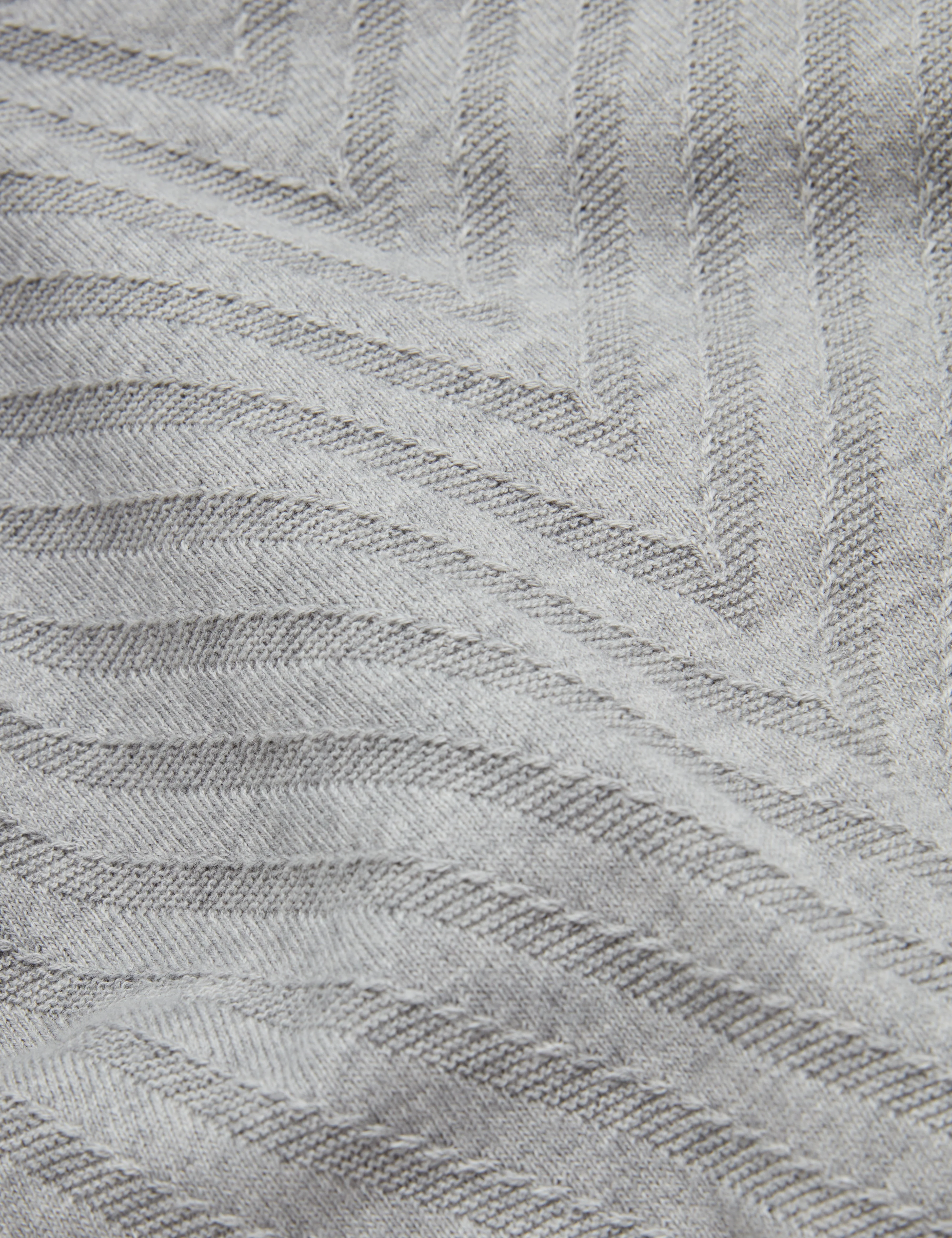 Canon Short Sleeve Chevron Stitch T Shirt Lt-Grey - Image 3