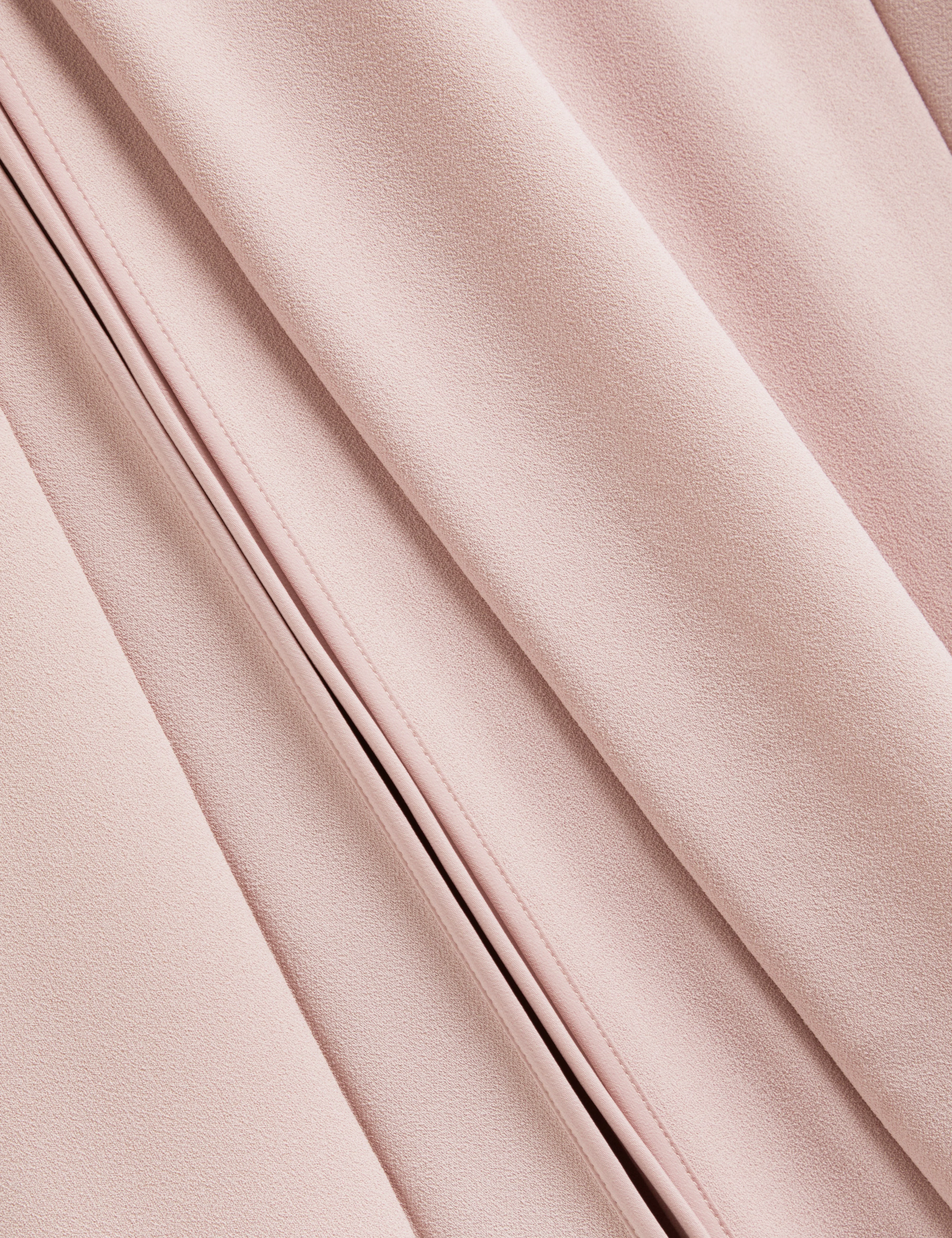 Carneli Midi Dress With Pleat Detail Dusky-Pink - Image 3
