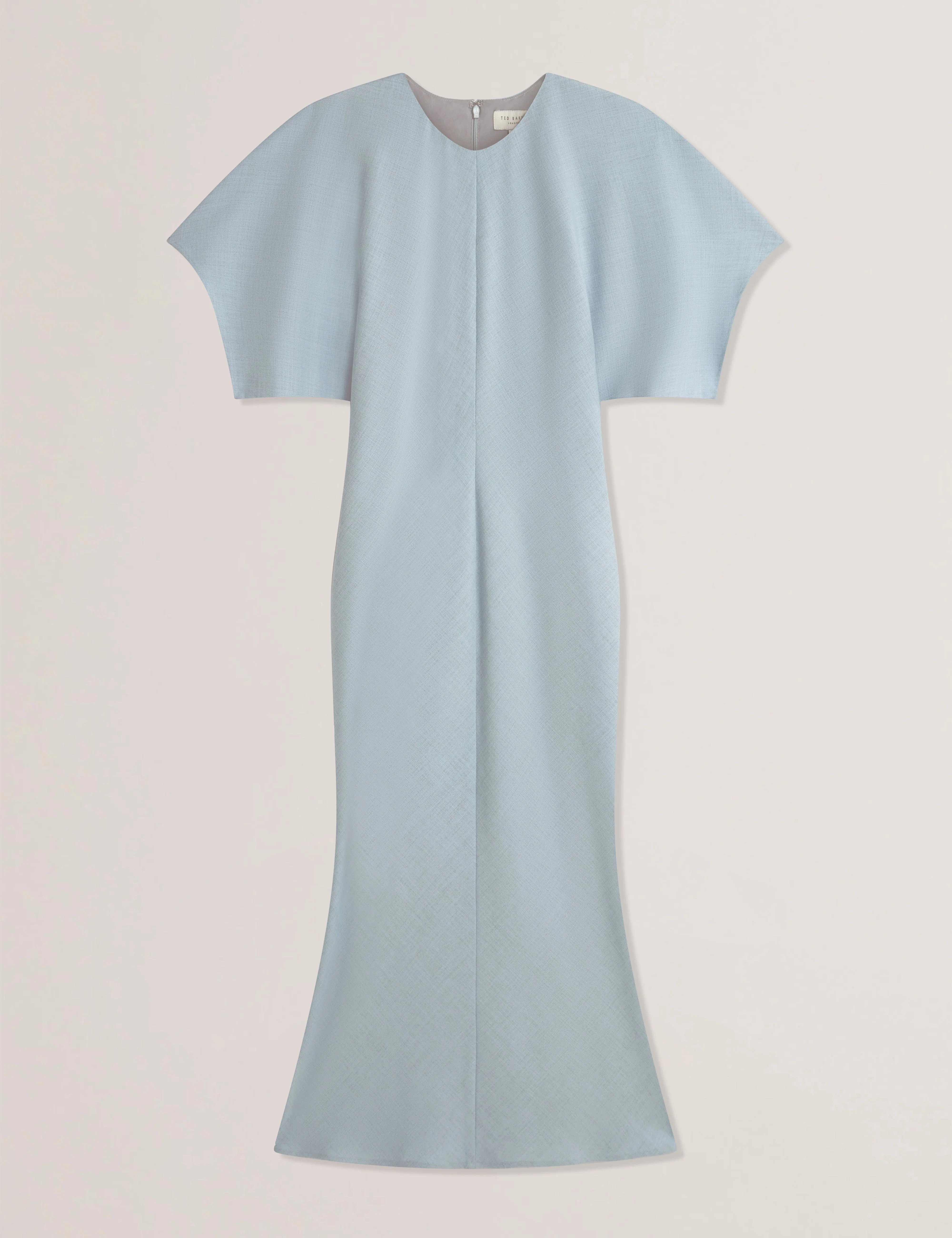 Carnid Tailored Longline Short Sleeve Pl-Blue - Image 5