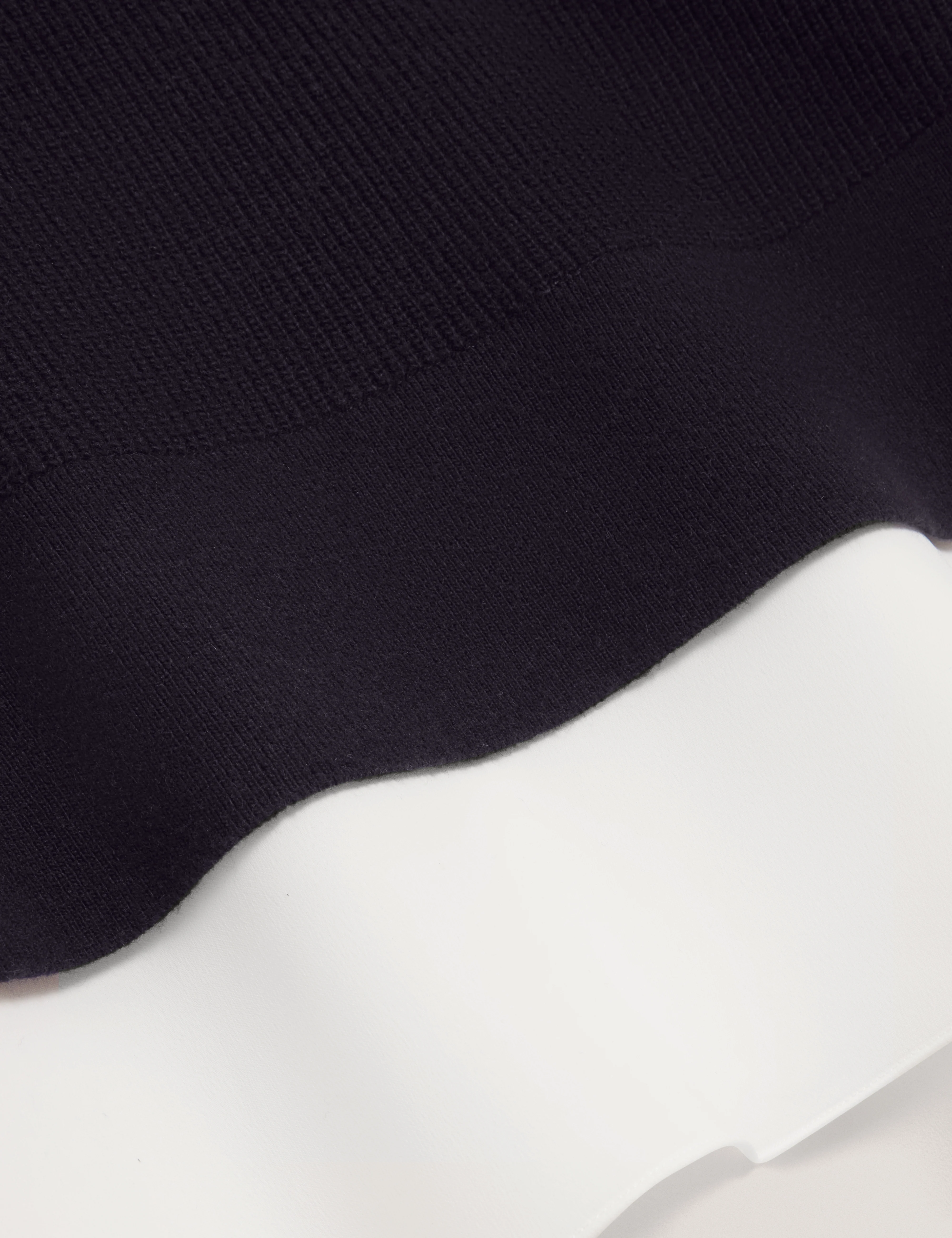 Caycey Woven Sleeve Knitted Jumper Dk-Navy - Image 6