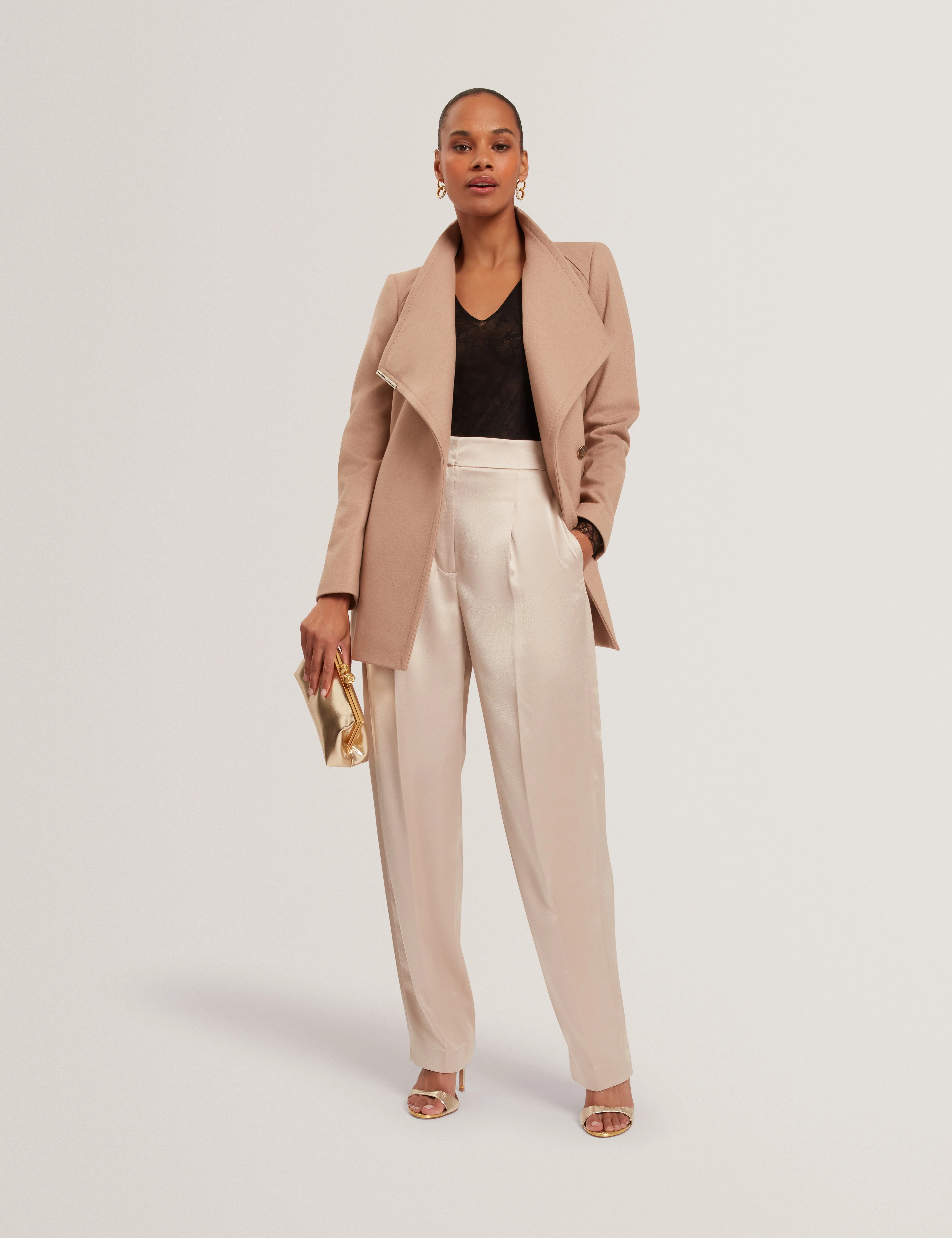 Chiira Barrel Leg Trouser Natural - Image 6