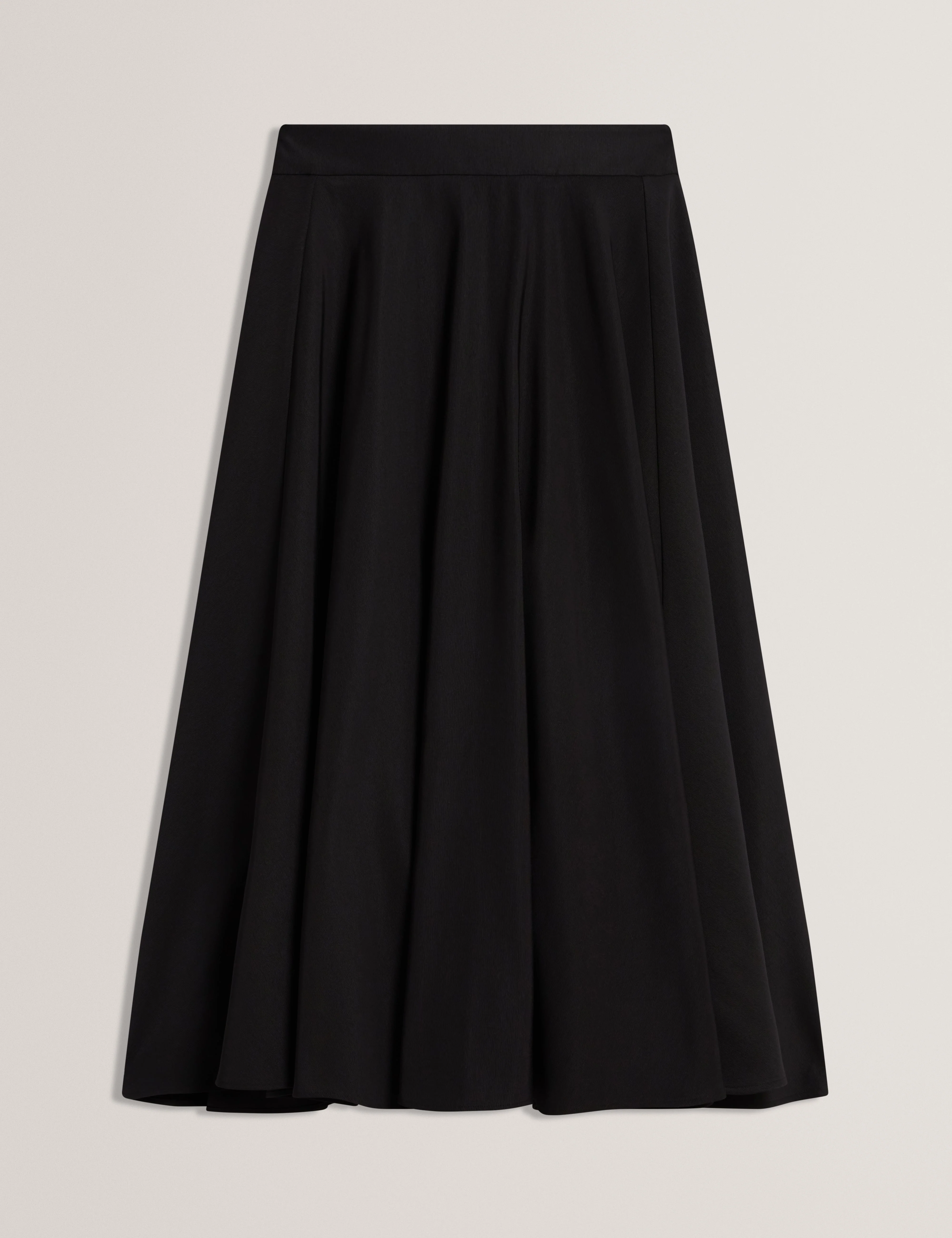 Chrisou Ottoman Midi Skirt Black