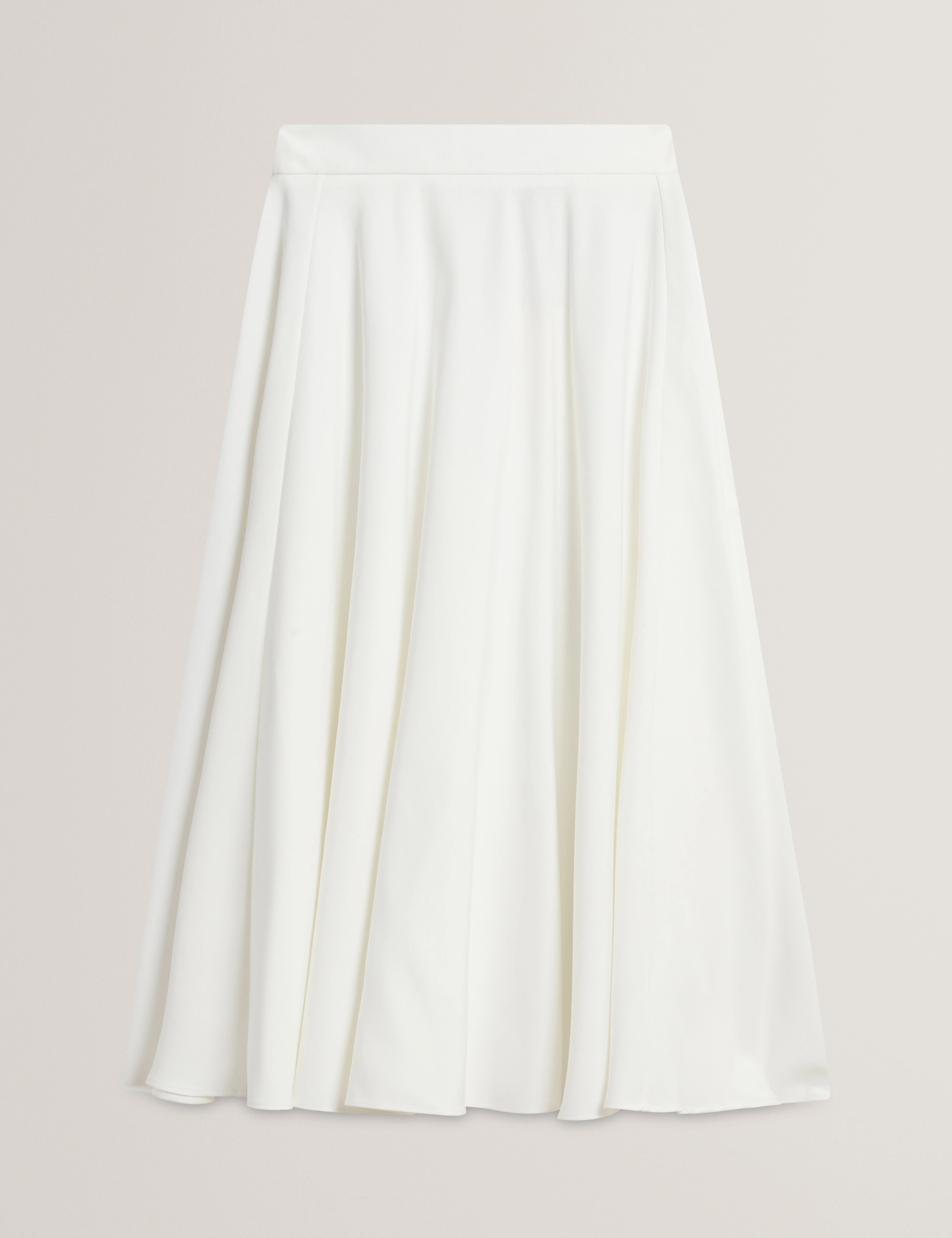 Chrisou Ottoman Midi Skirt Ivory