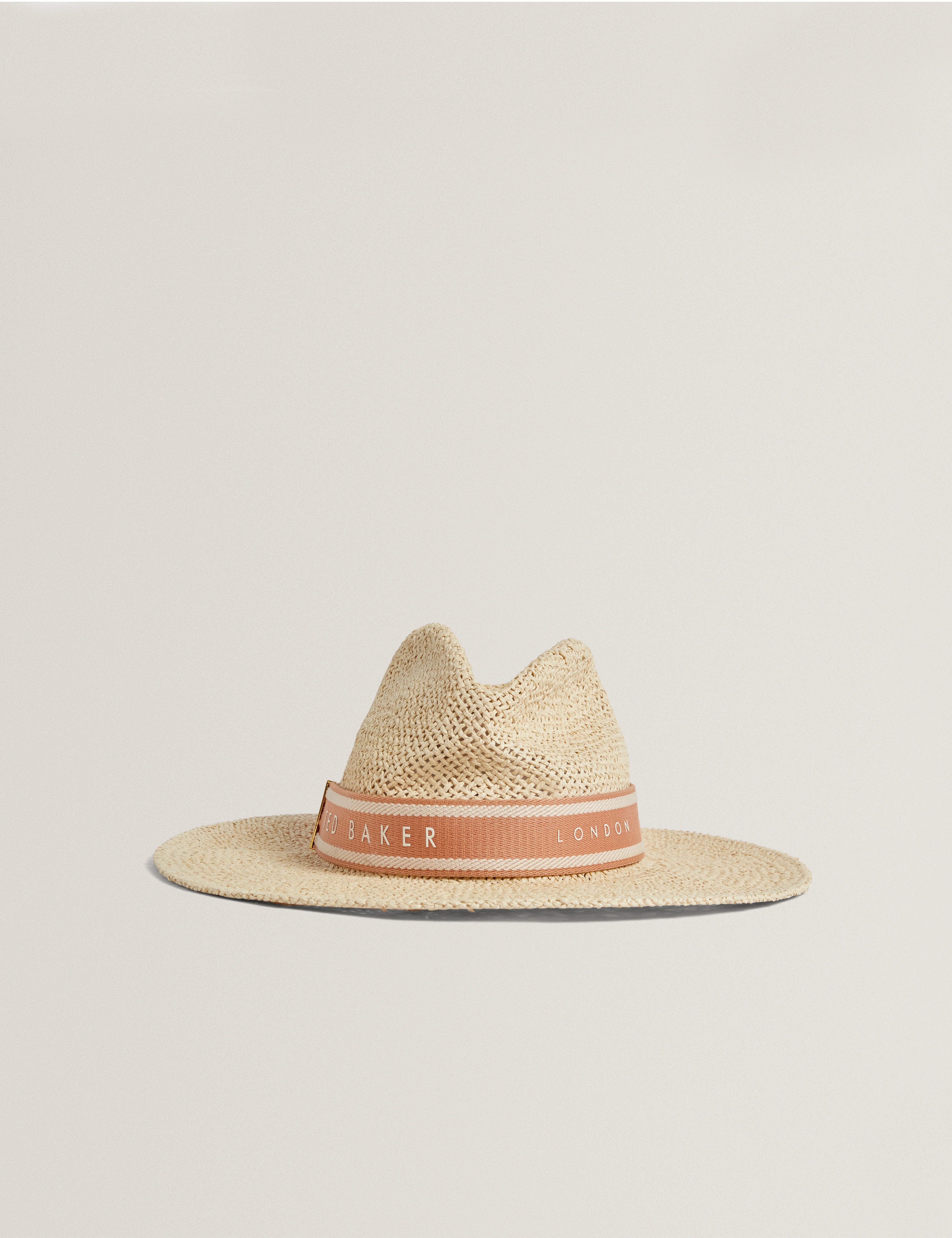Clairie Faux Straw Fedora Cream