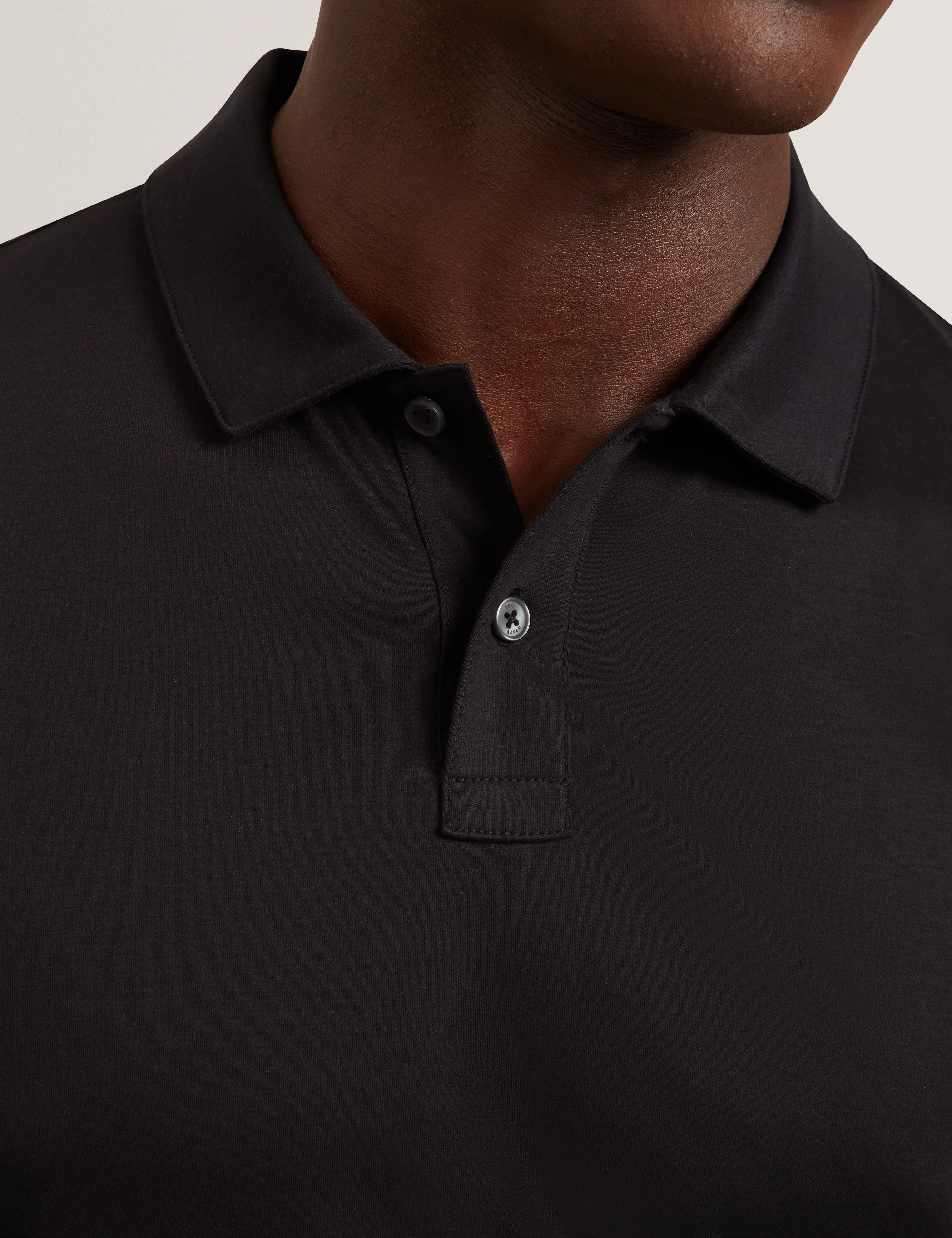 Connall Ss Regular Soft Touch Polo Black - Image 4
