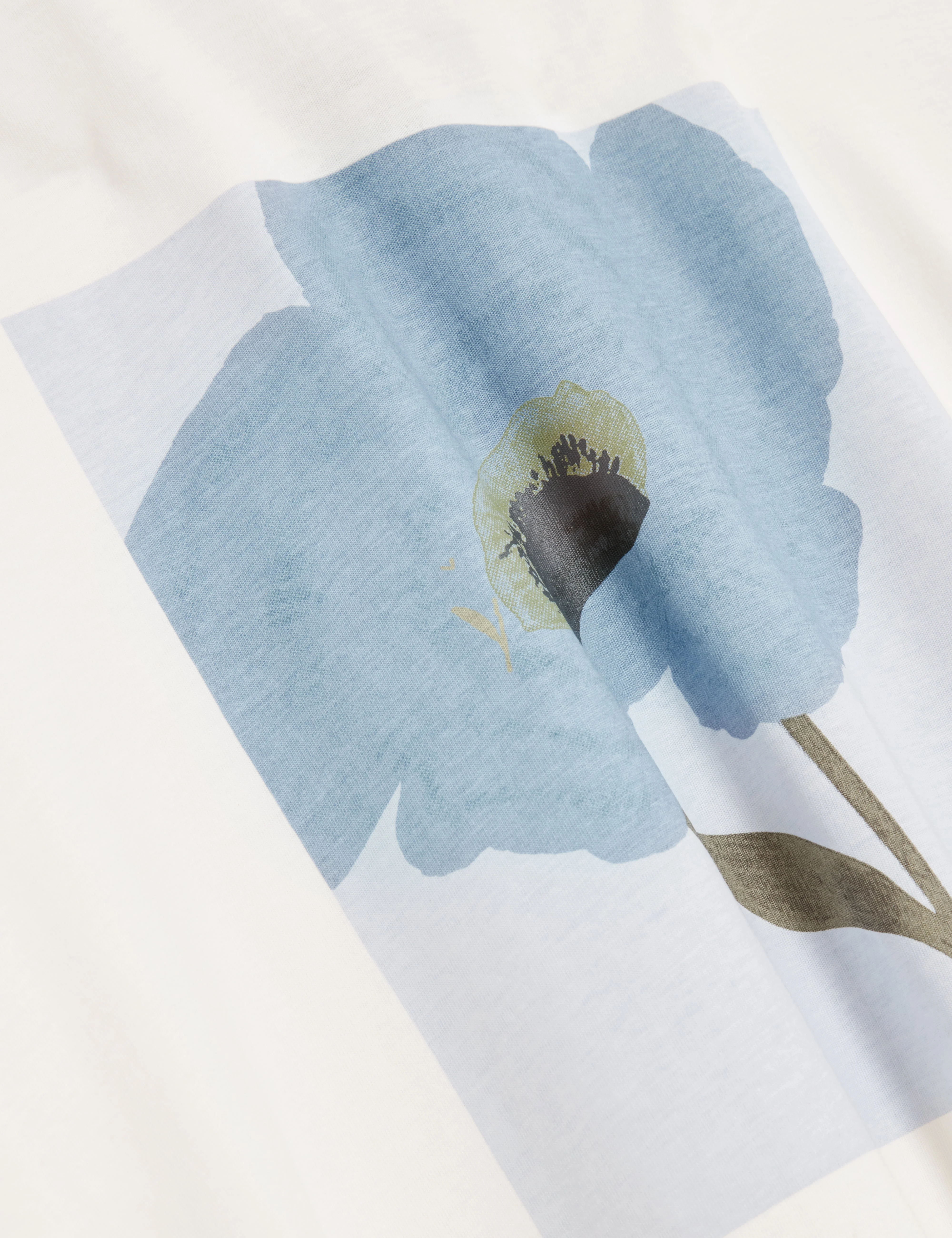 Crawley Ss Graphic Box Floral T-Shirt White - Image 3