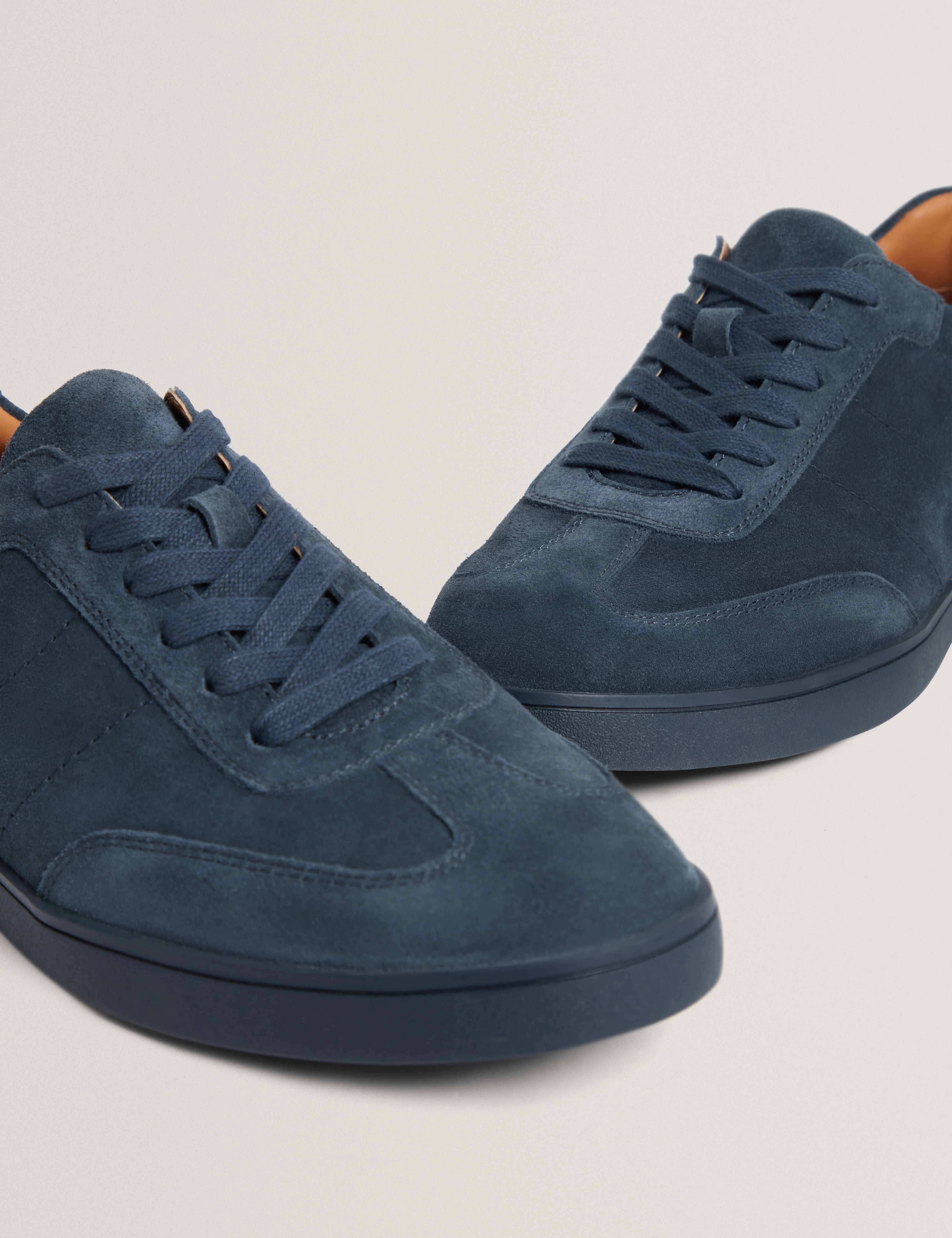 Doltons Suede Trainer Navy - Image 2