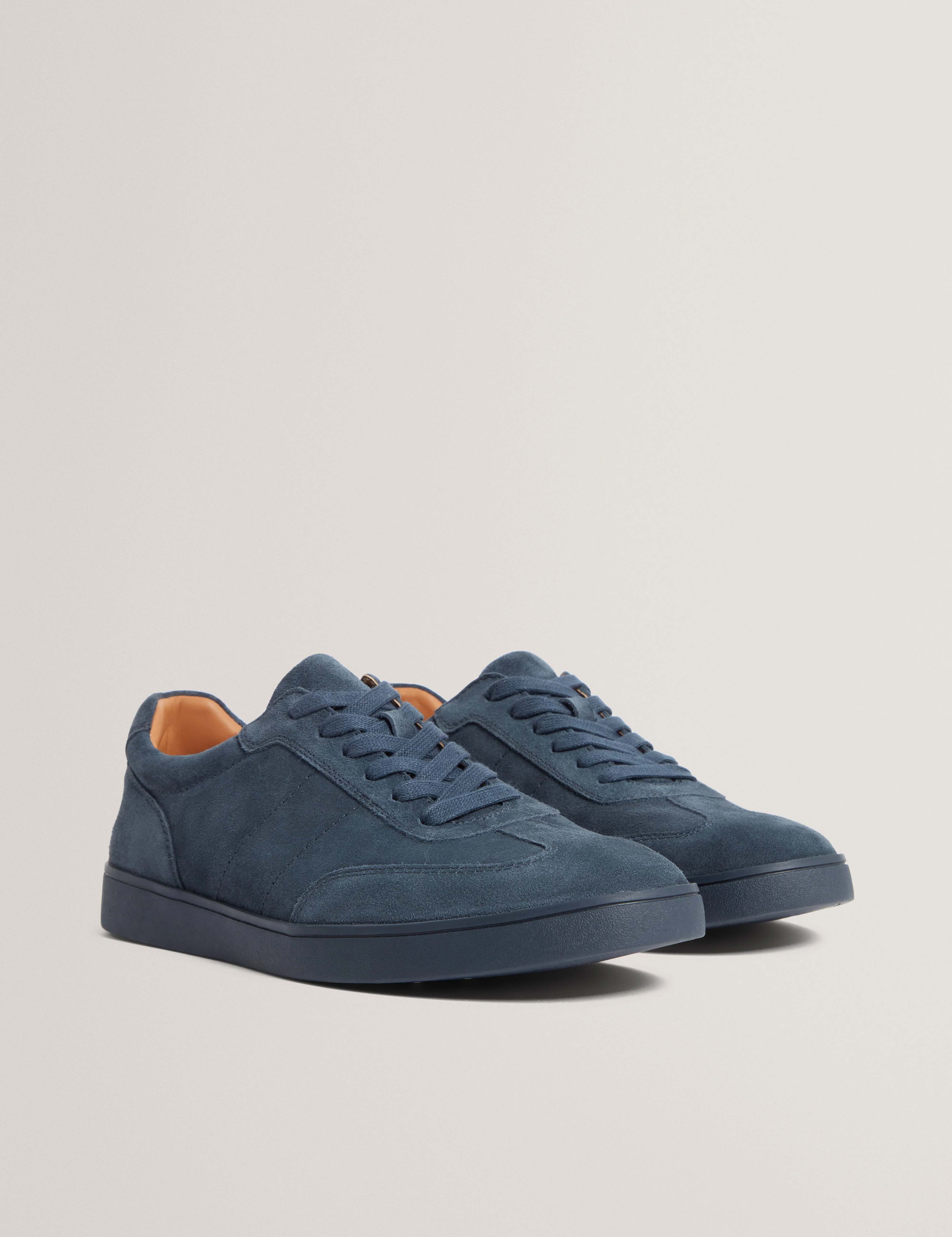 Doltons Suede Trainer Navy - Image 3
