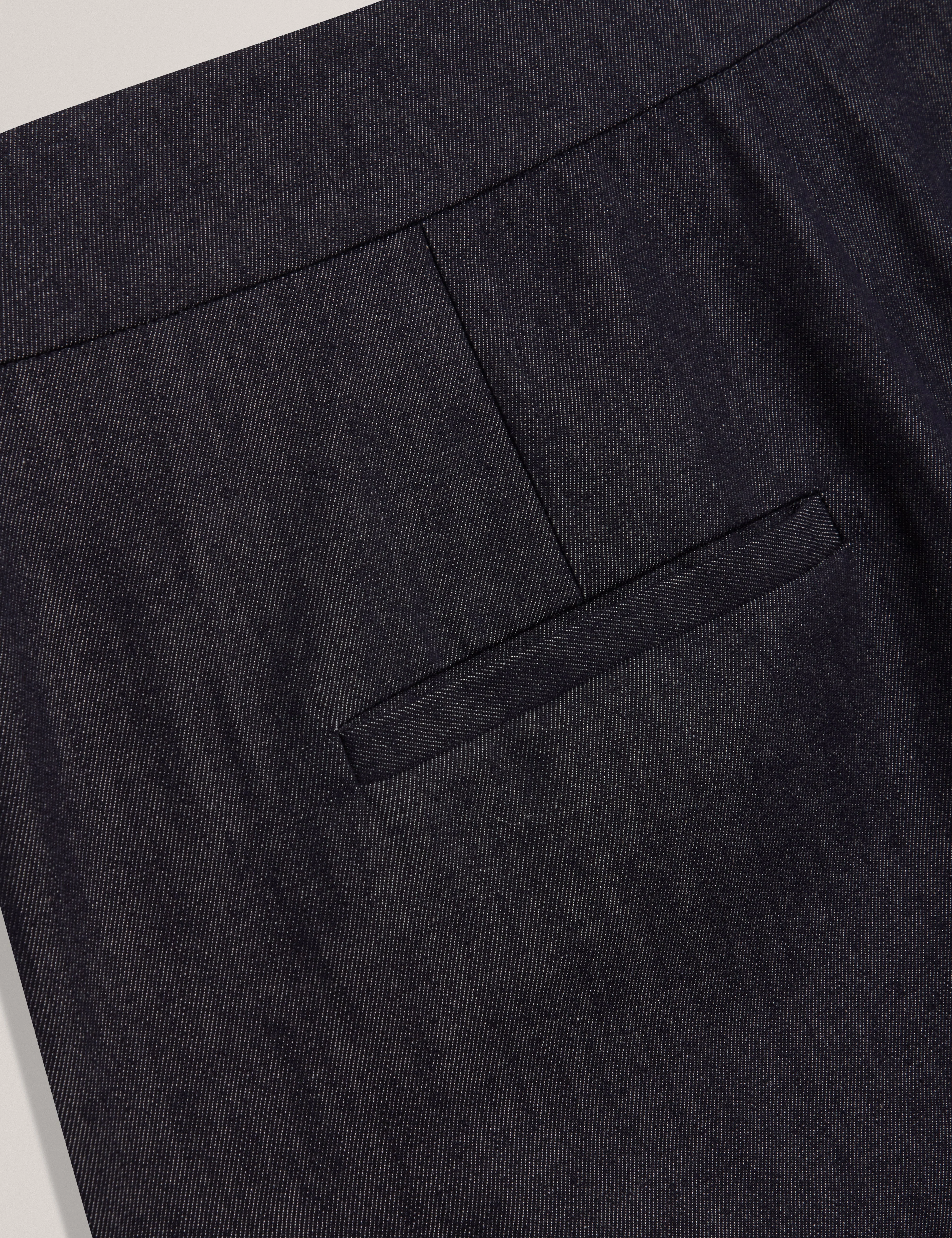 Eliviac High Waisted Flare Trouser Dk-Blue - Image 3