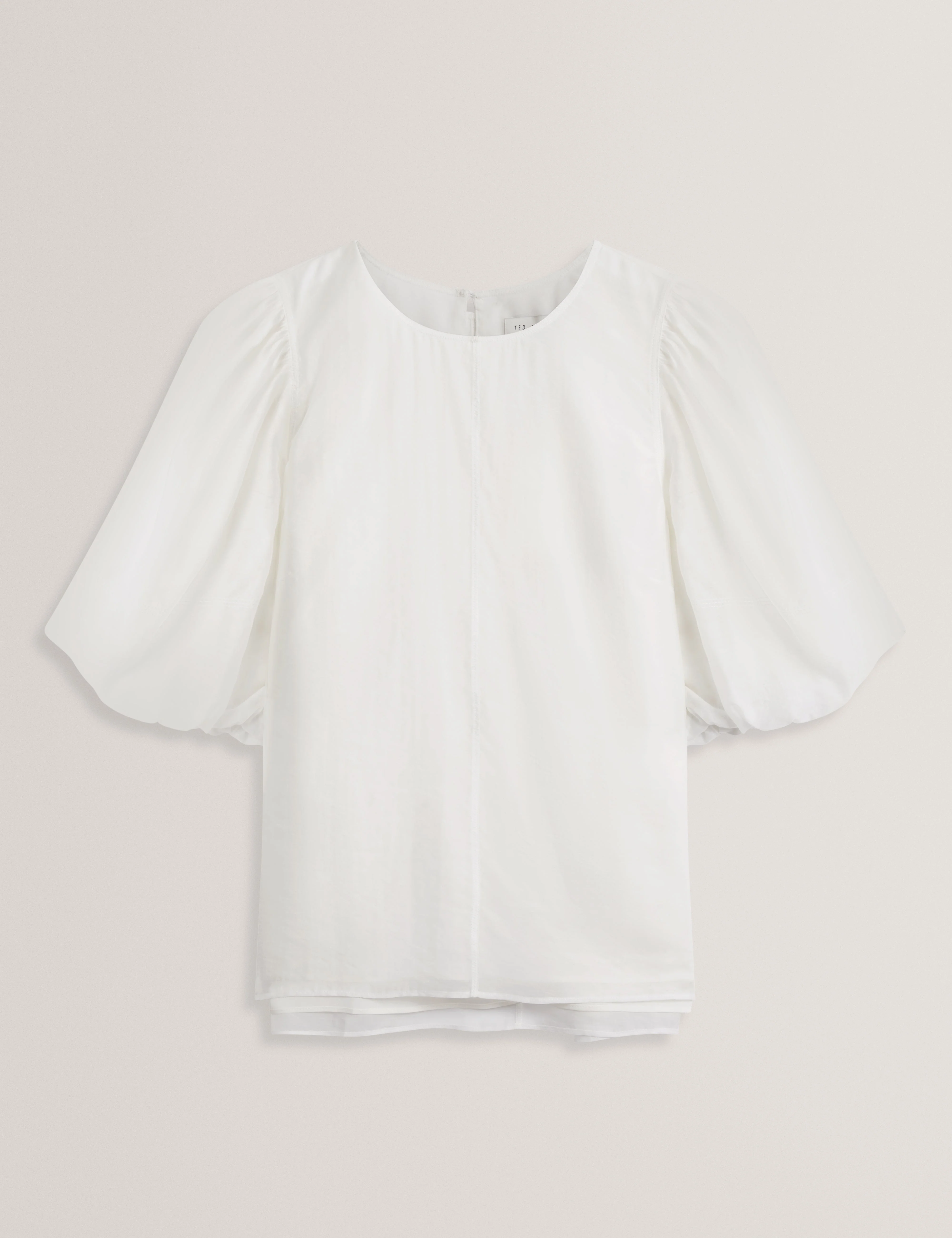 Elni Puff Sleeve Top Ivory - Image 7
