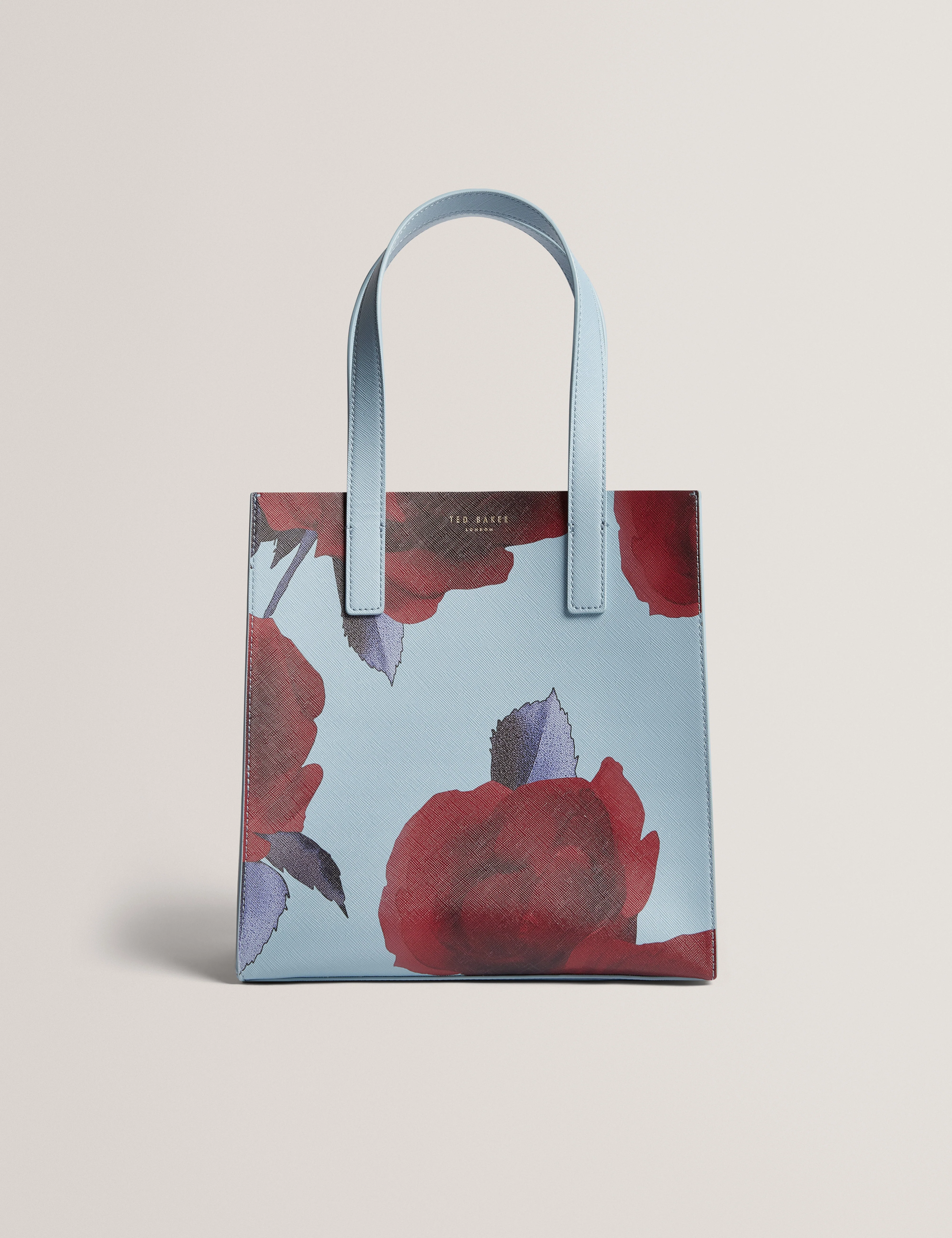 Emmerie Small Rose Print Icon Bag Mid-Blue