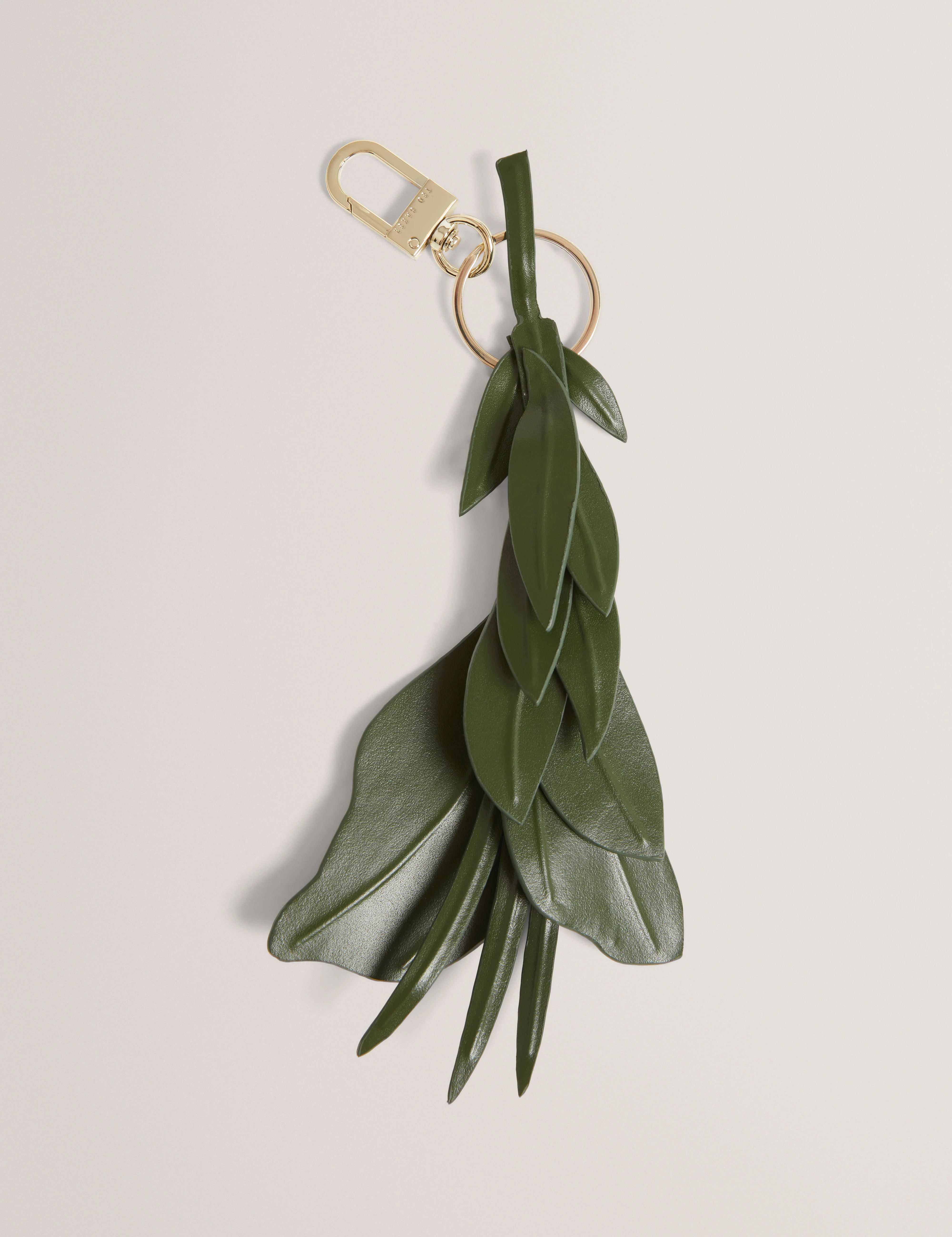 Fllory 3D Flower Keyring Dk-Green