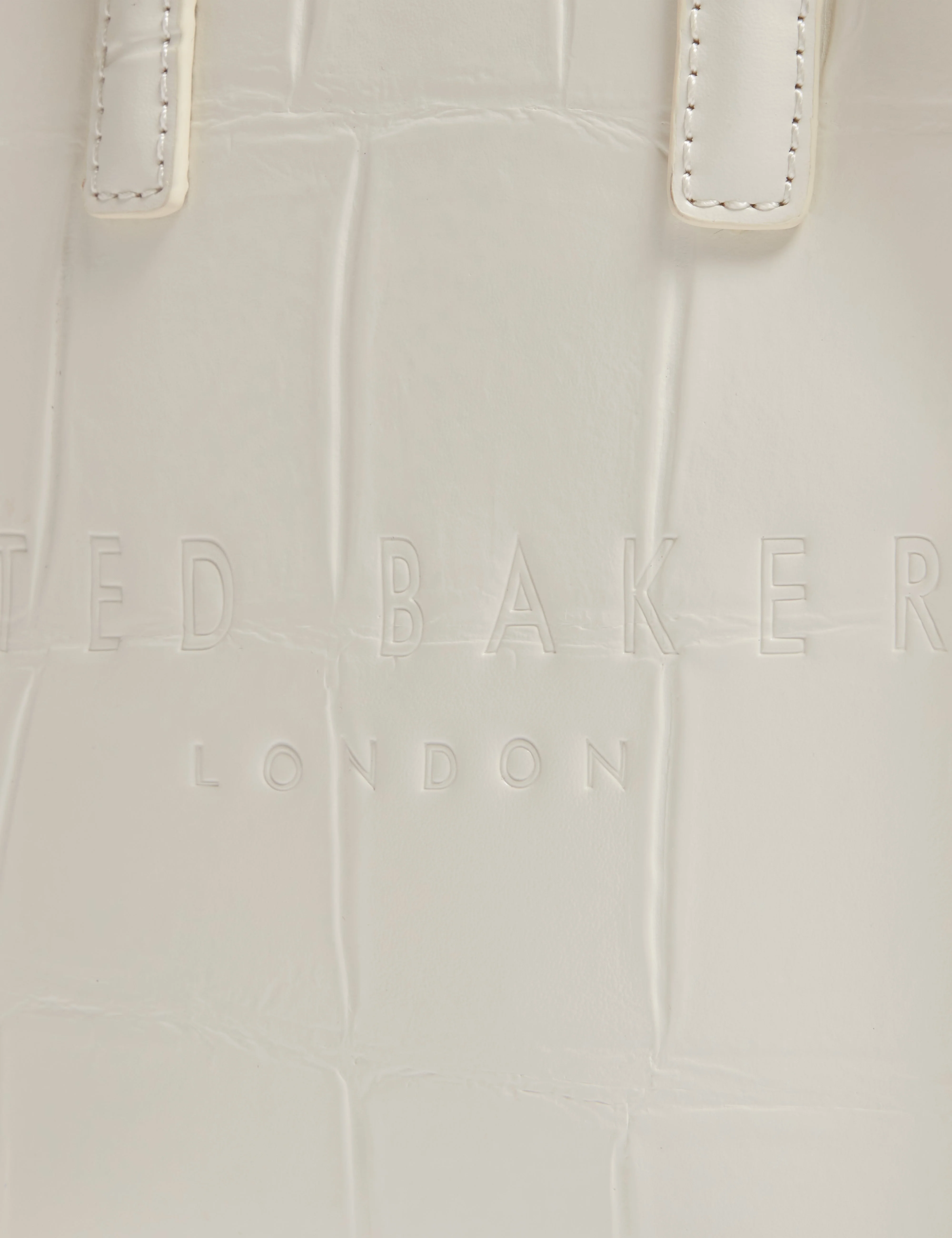Gatocon Croc Effect Mini Icon Bag Ivory - Image 3