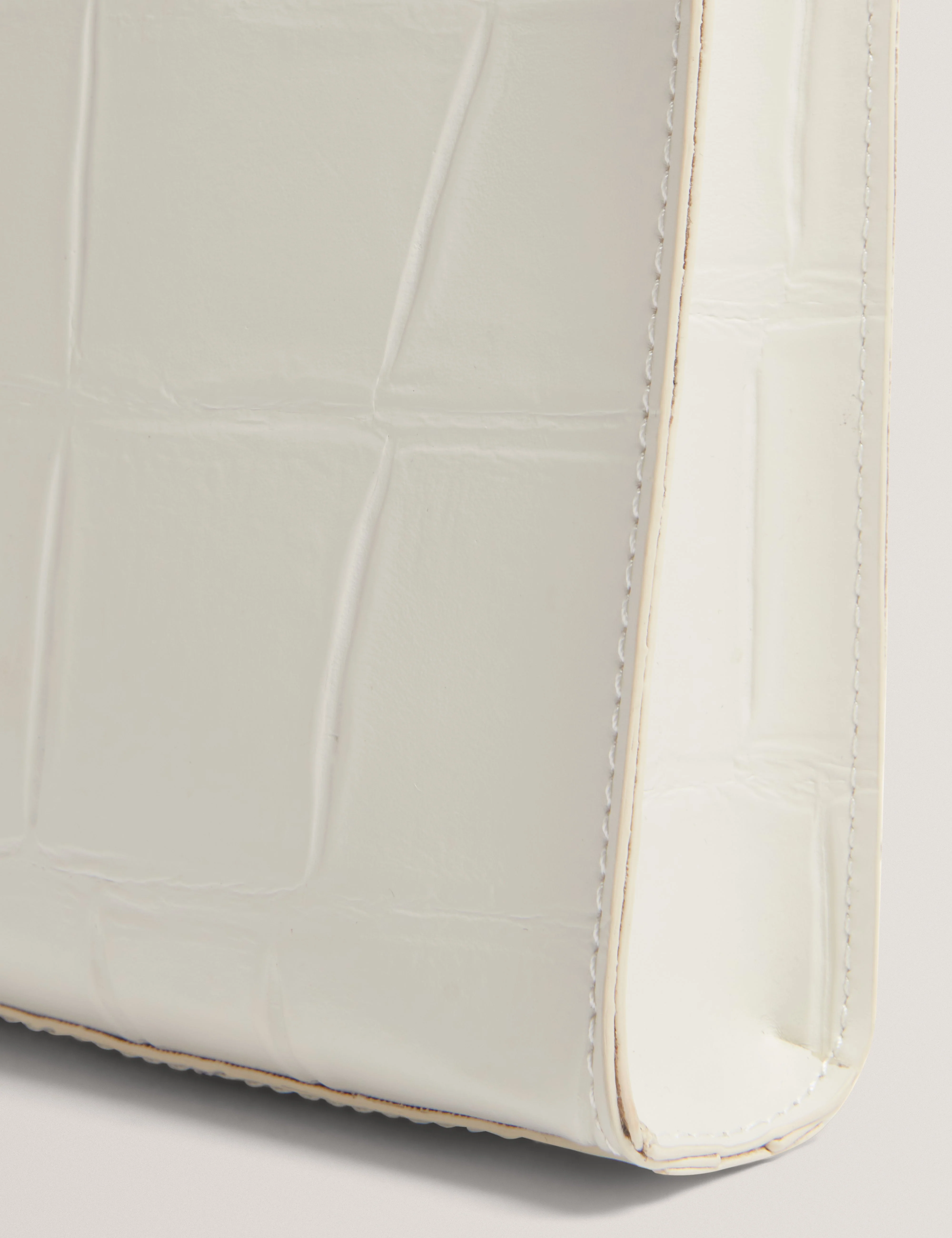 Gatocon Croc Effect Mini Icon Bag Ivory - Image 4