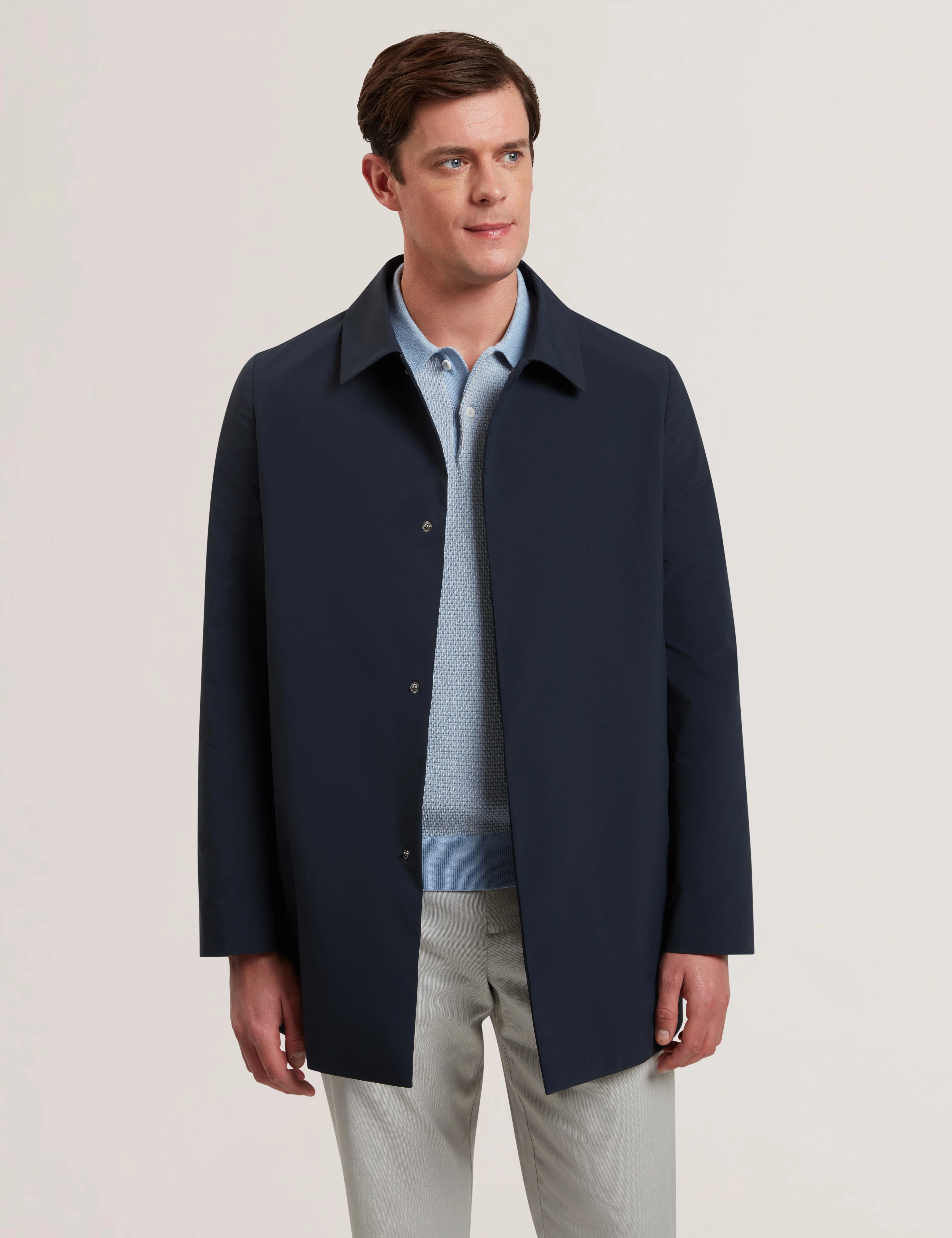 Hummels Smart Nylon Short Mac Coat Navy