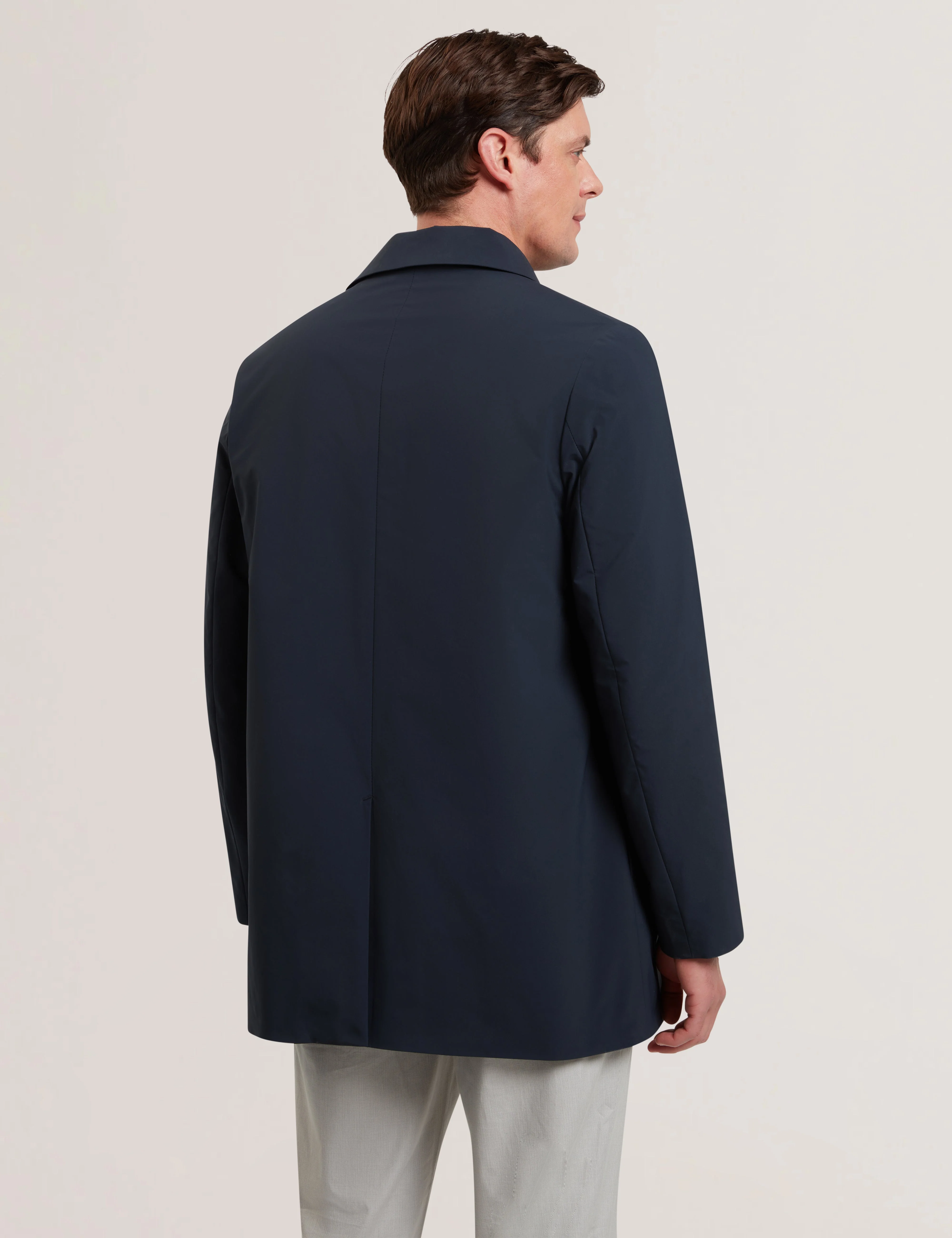 Hummels Smart Nylon Short Mac Coat Navy - Image 5