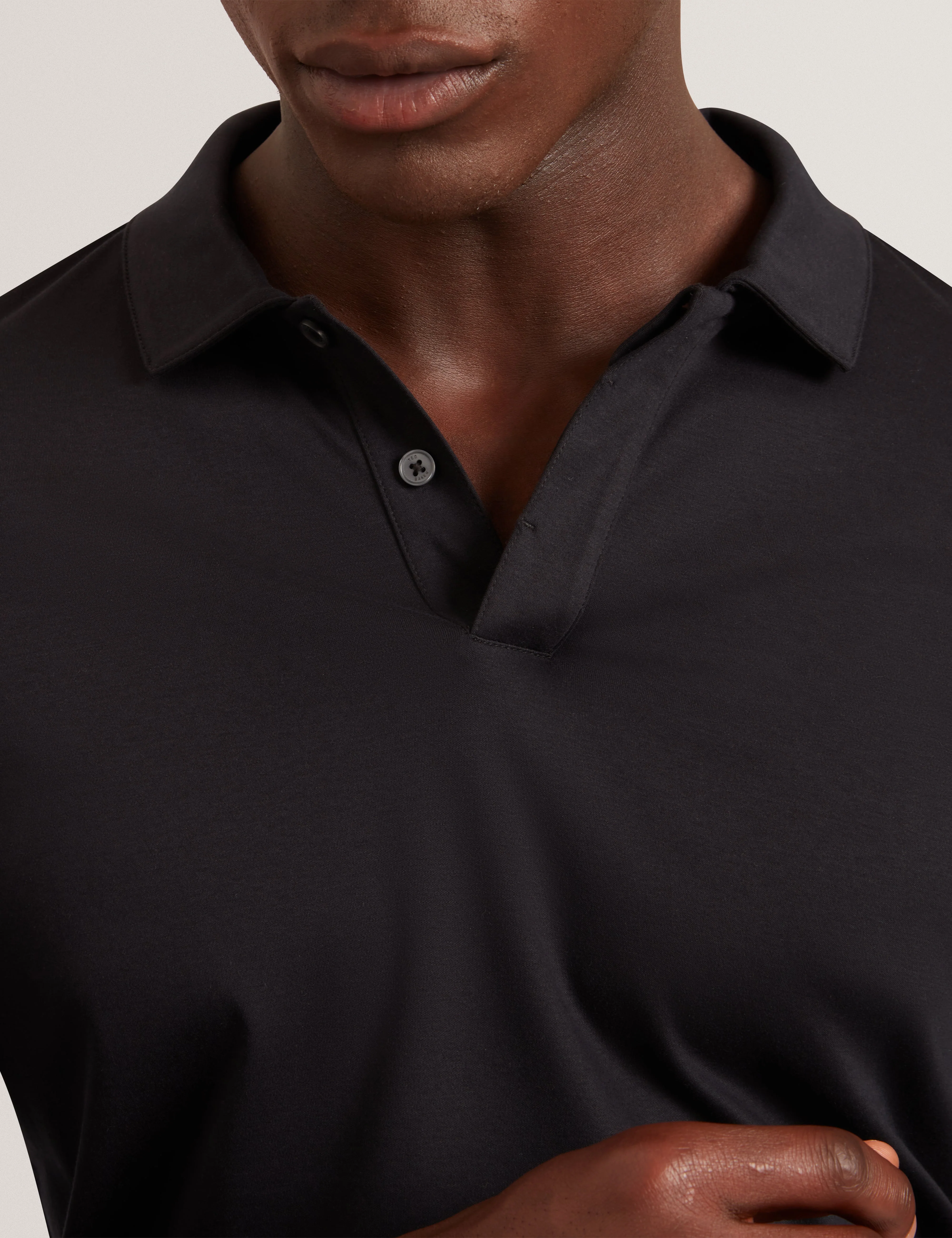 Ignac Ls Regular Soft Touch Polo Black - Image 4