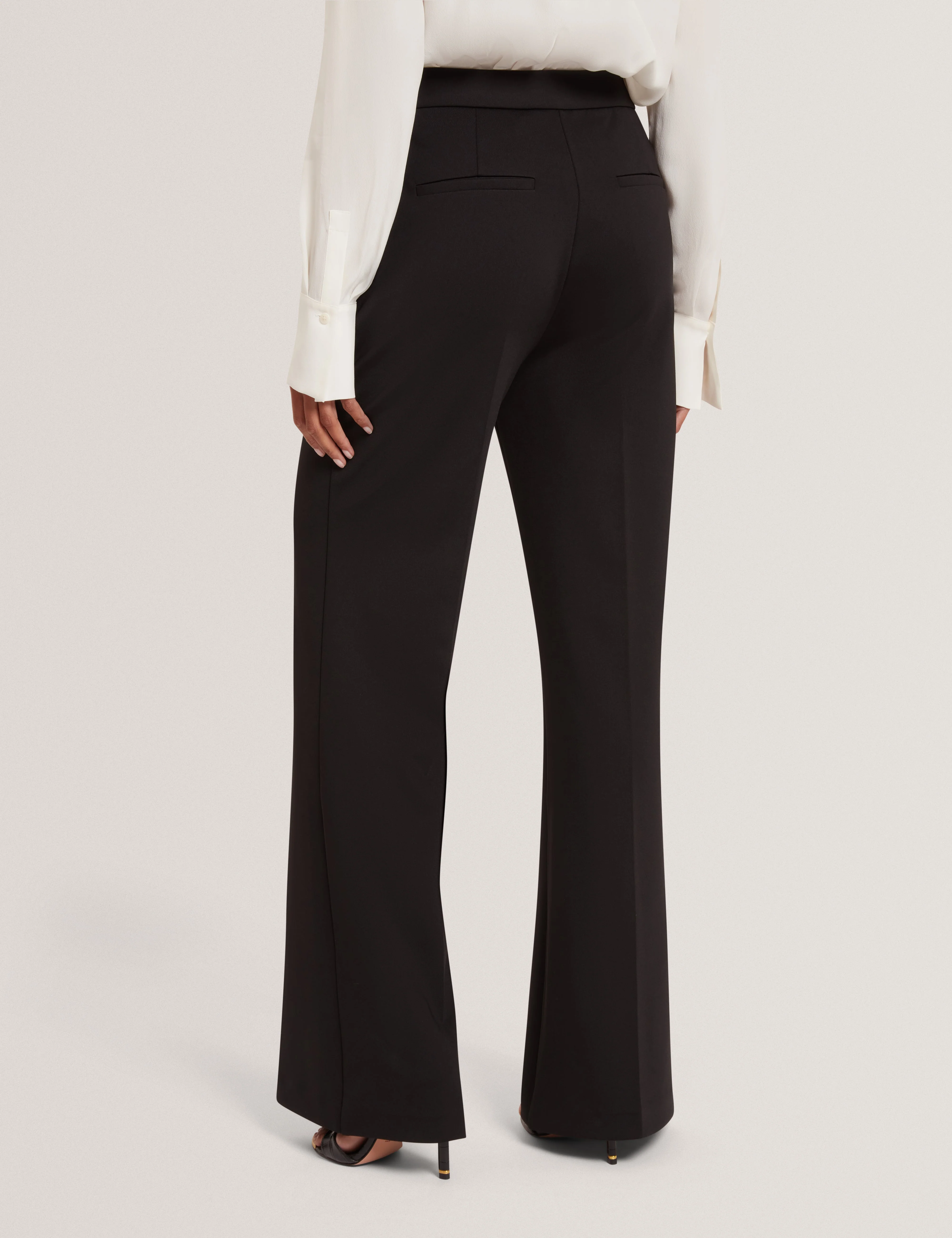 Indriv High Waisted Flare Trouser Black - Image 5