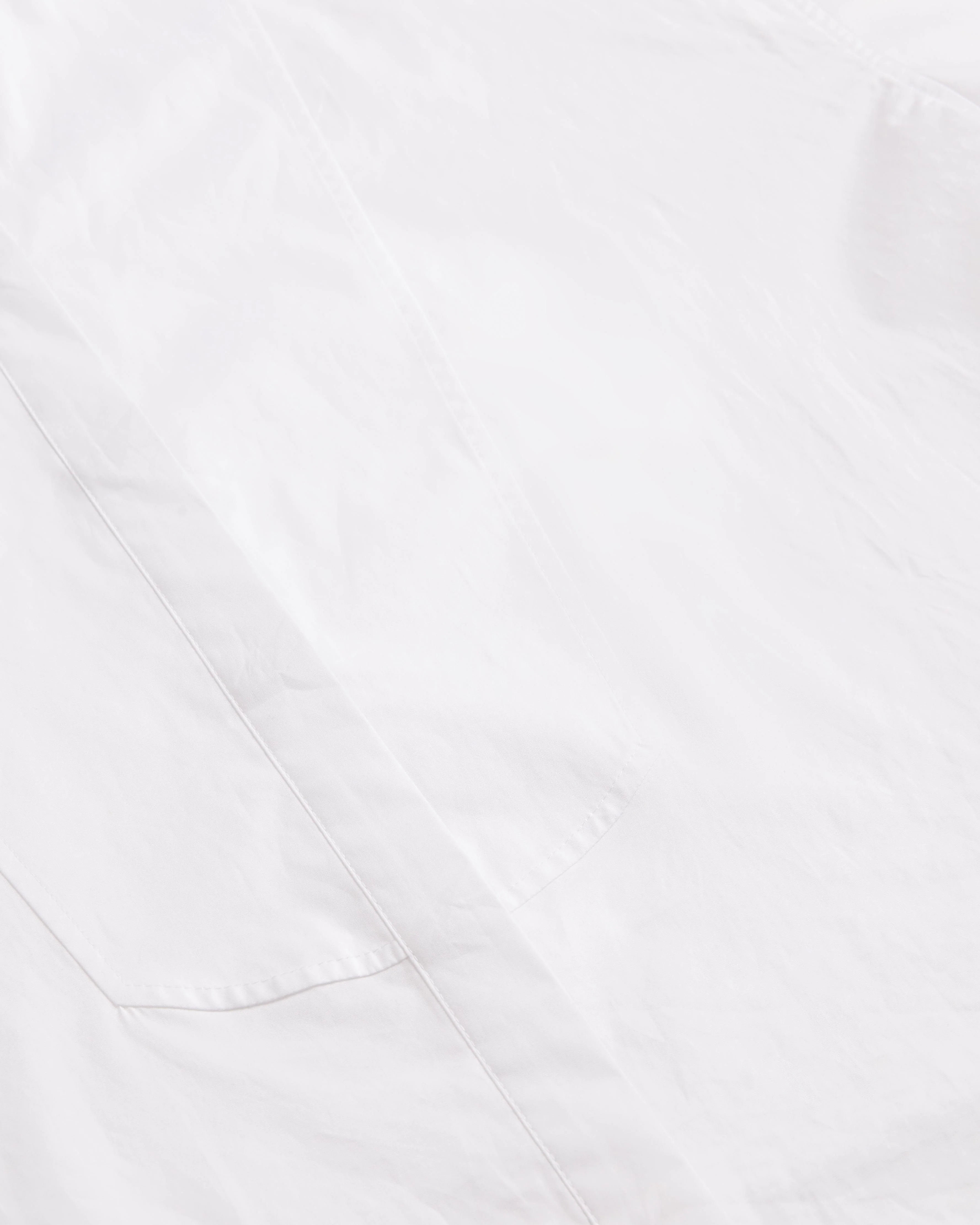 Izote Oversized Drop Shoulder Bib Detail Shirt White - Image 6