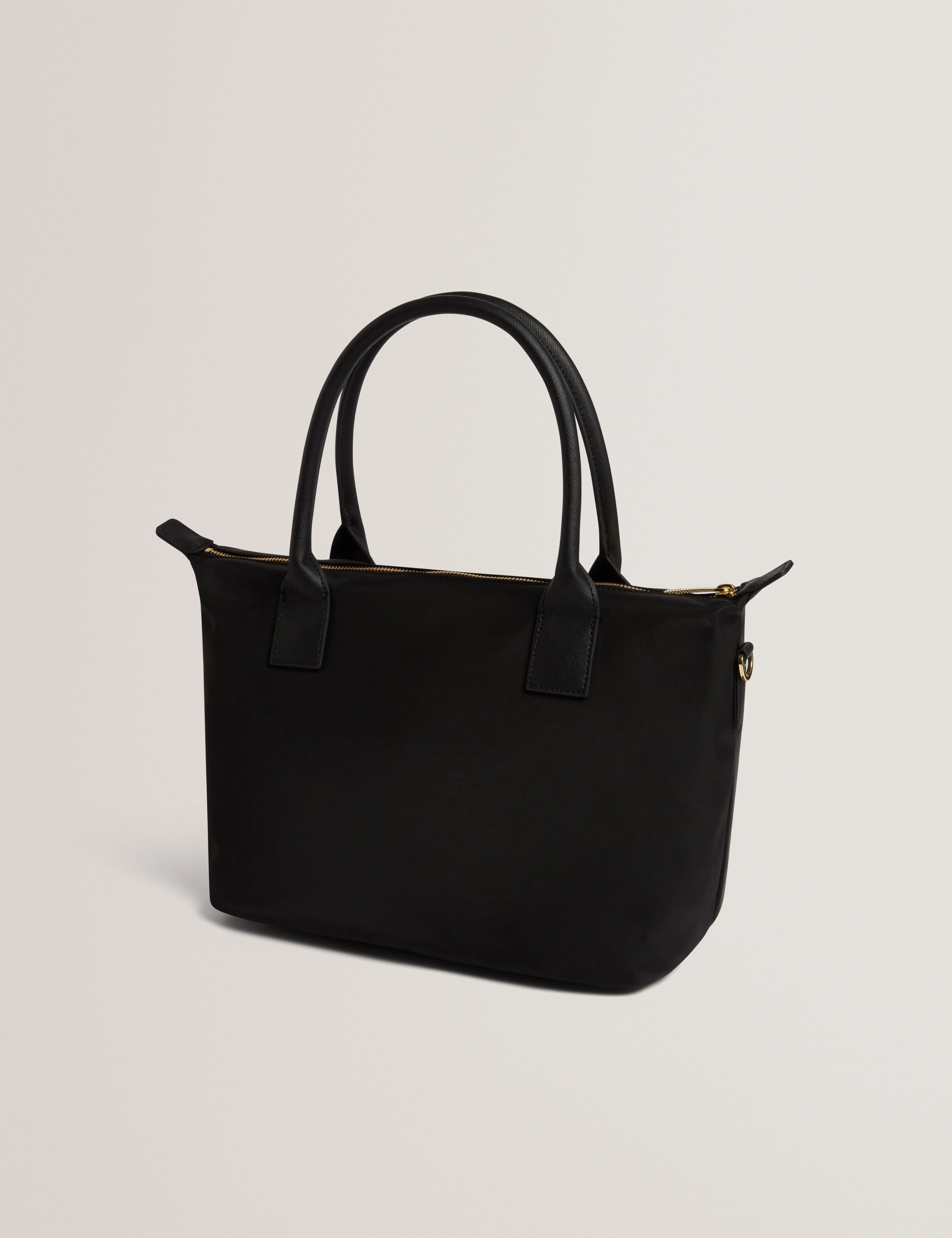 Jicksy Small Nylon Tote Bag Black - Image 3