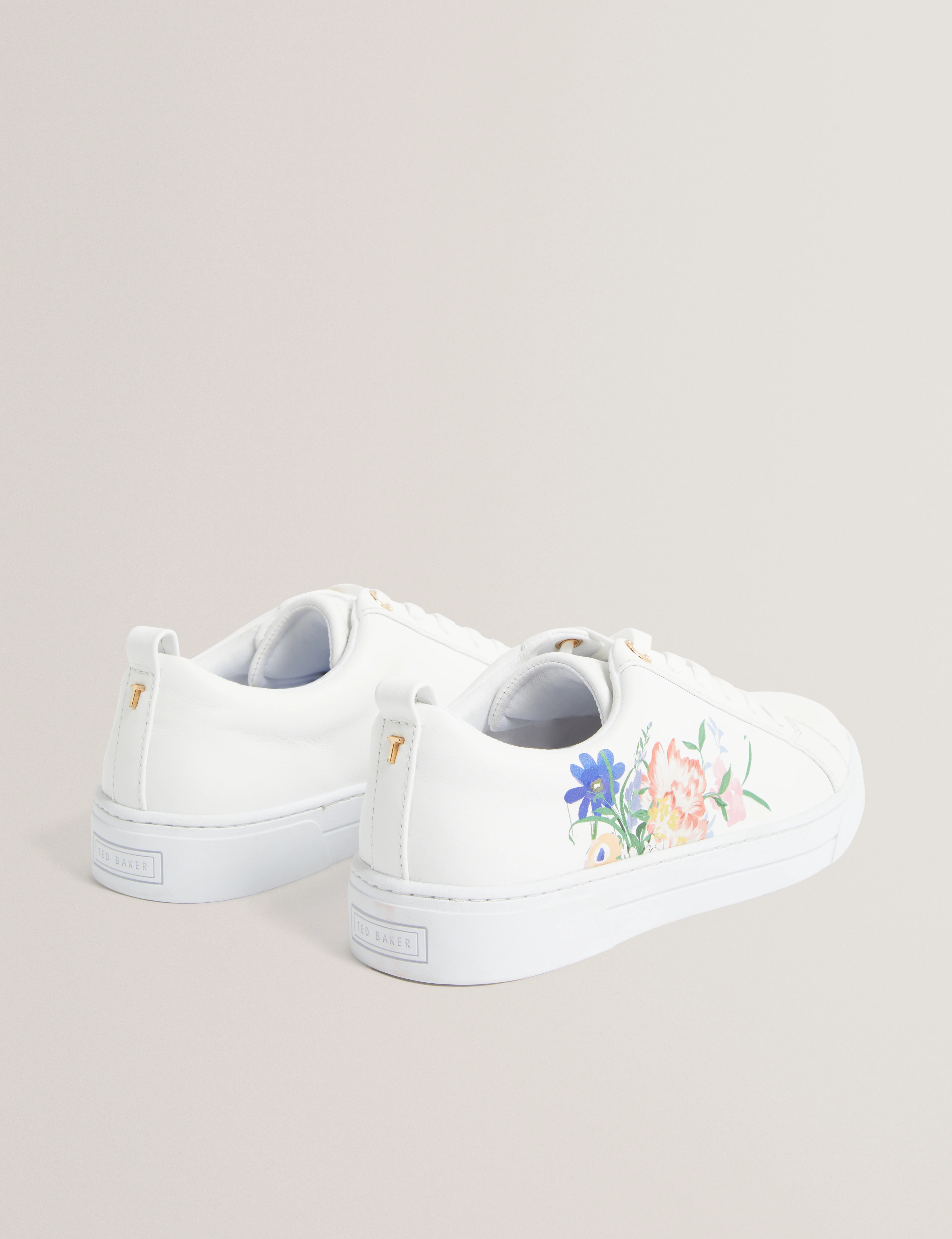 Kaiila Printed Detail Trainer White - Image 4