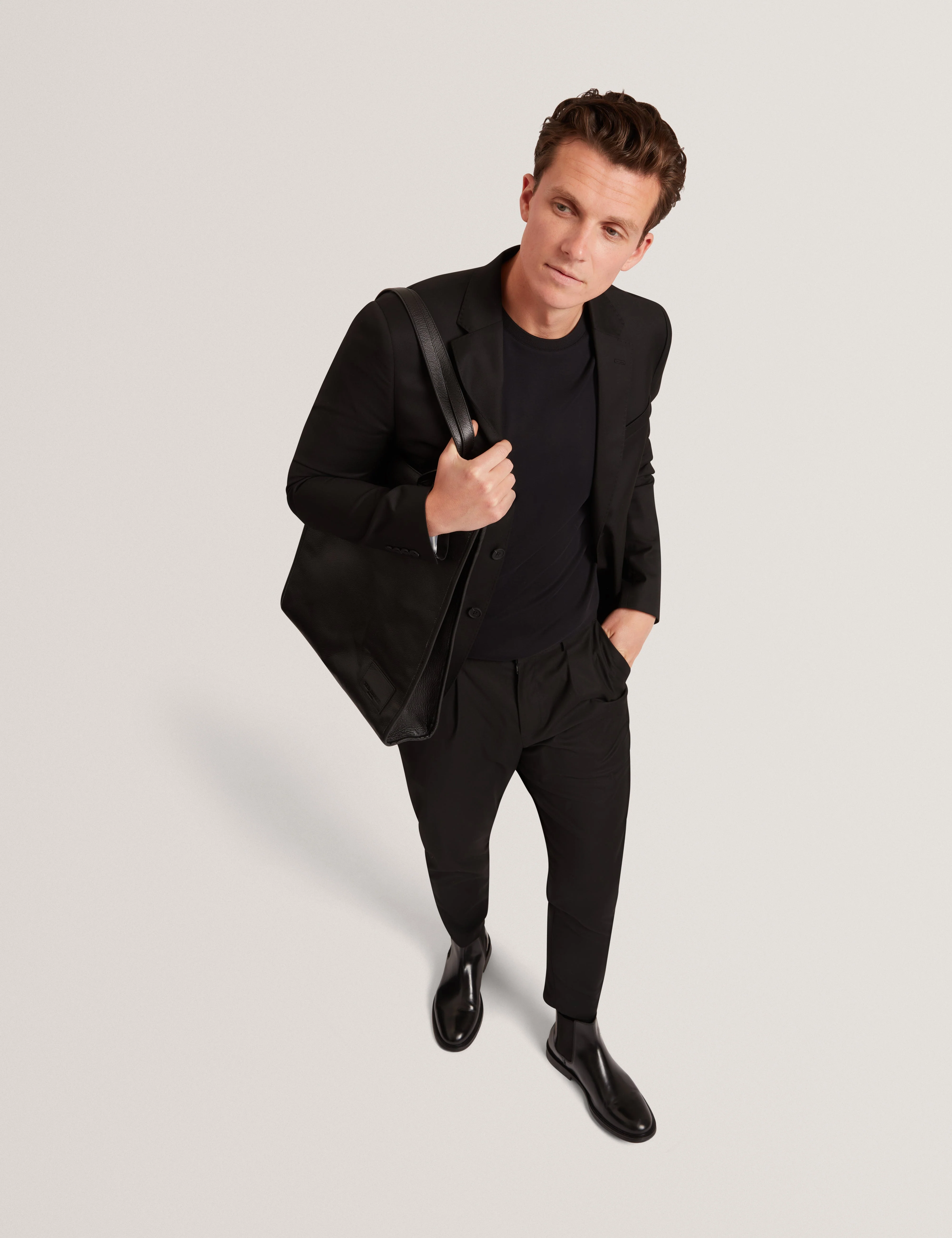 Konrrad Ss Regular Soft Touch T-Shirt Black - Image 6