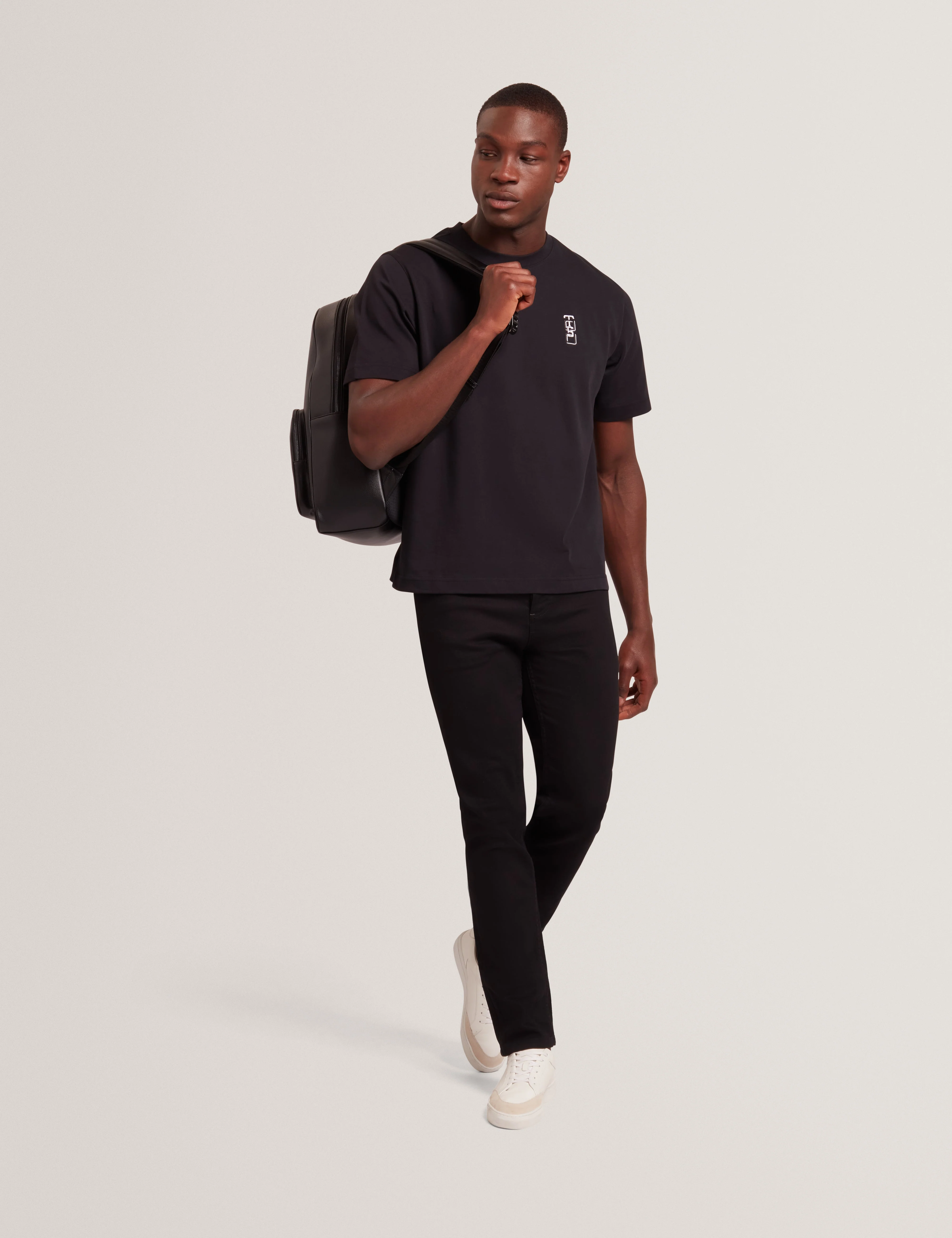 Kuyrt Short Sleeve Branded Tee Black - Image 3