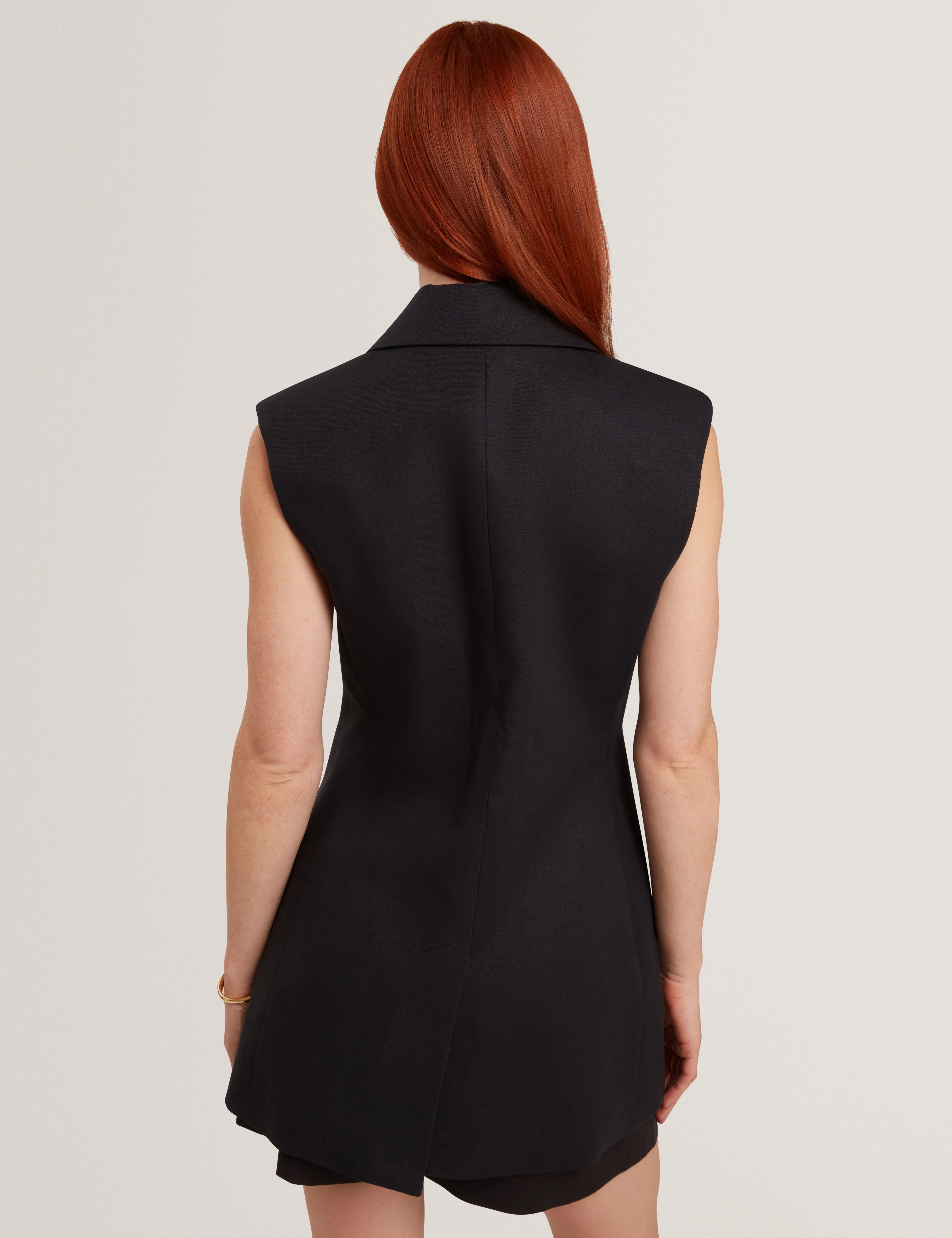 Laanti Tailored Waistcoat Black - Image 5