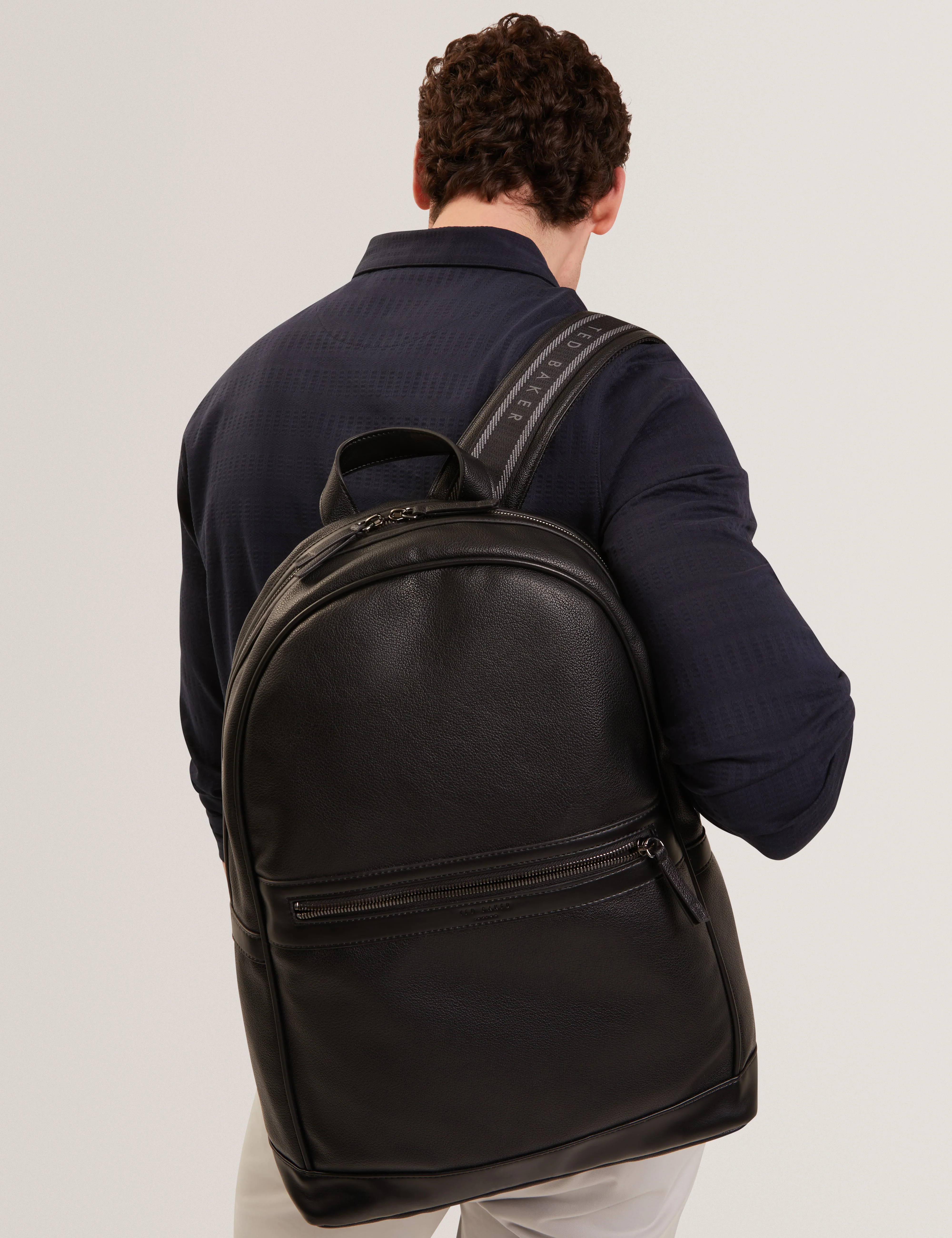 Leison Webbing Backpack Black - Image 2