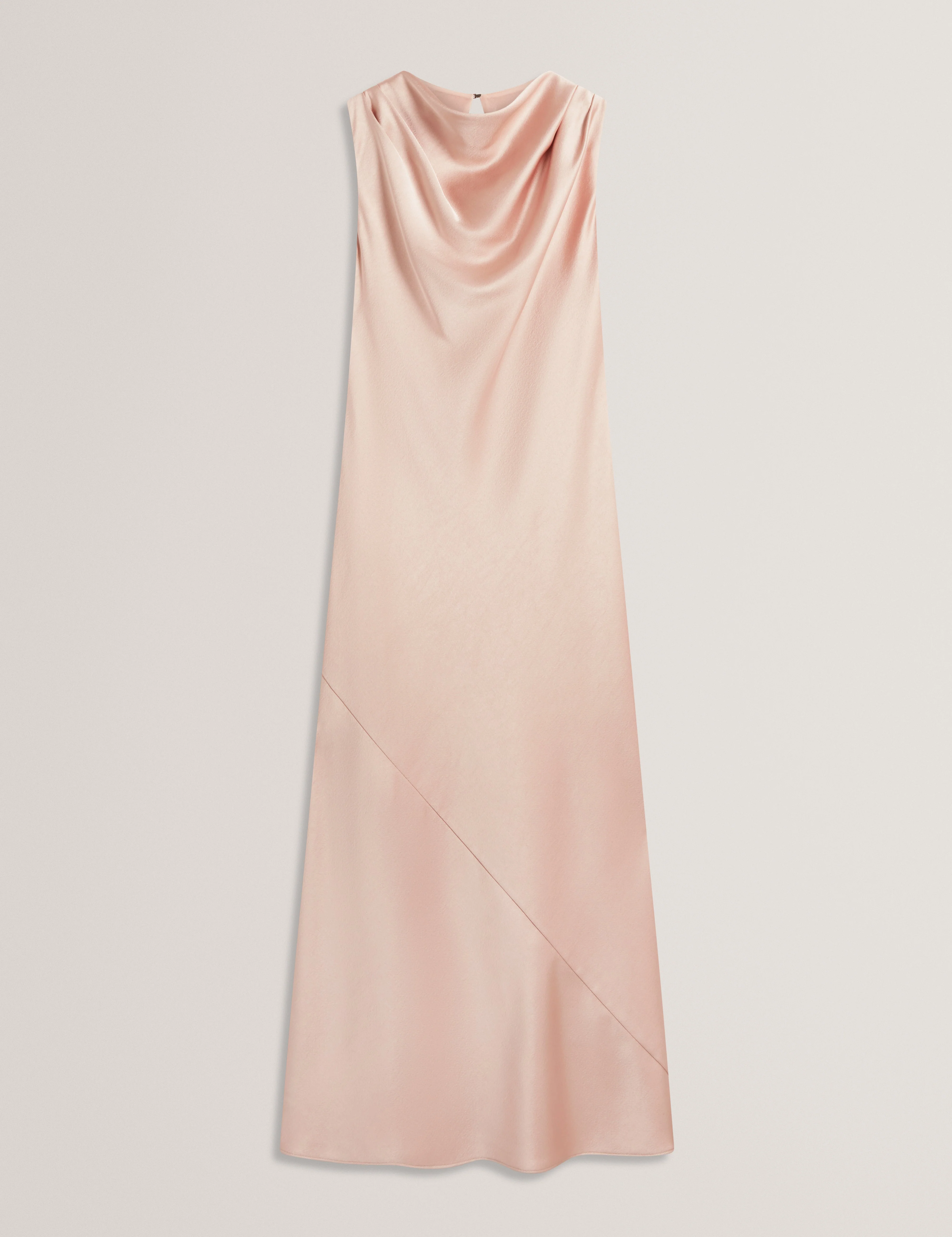 Liimaa Drape Neck Midi Dress Dusky-Pink - Image 7