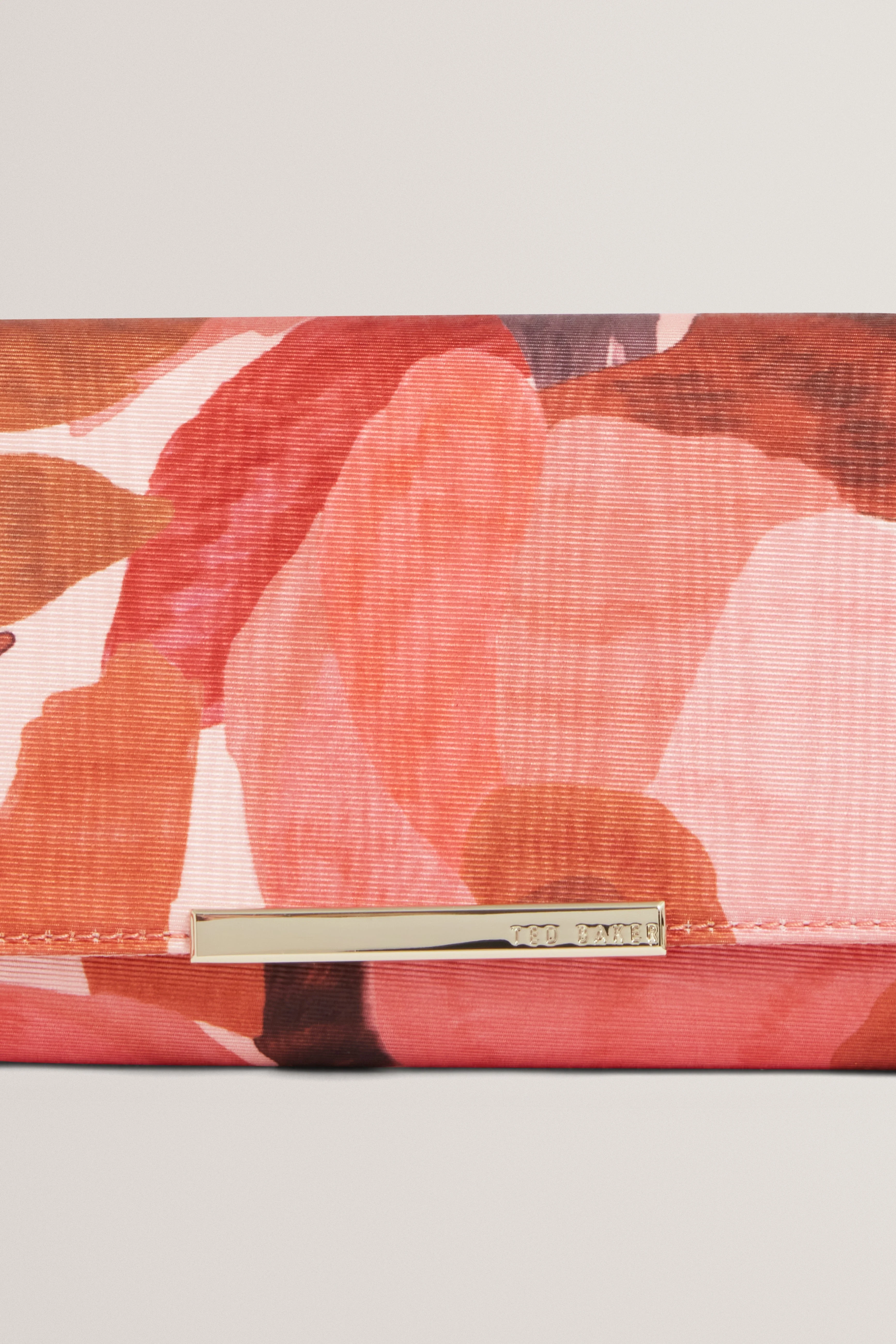 Malisae Printed Clutch Bag Dk-Orange - Image 3