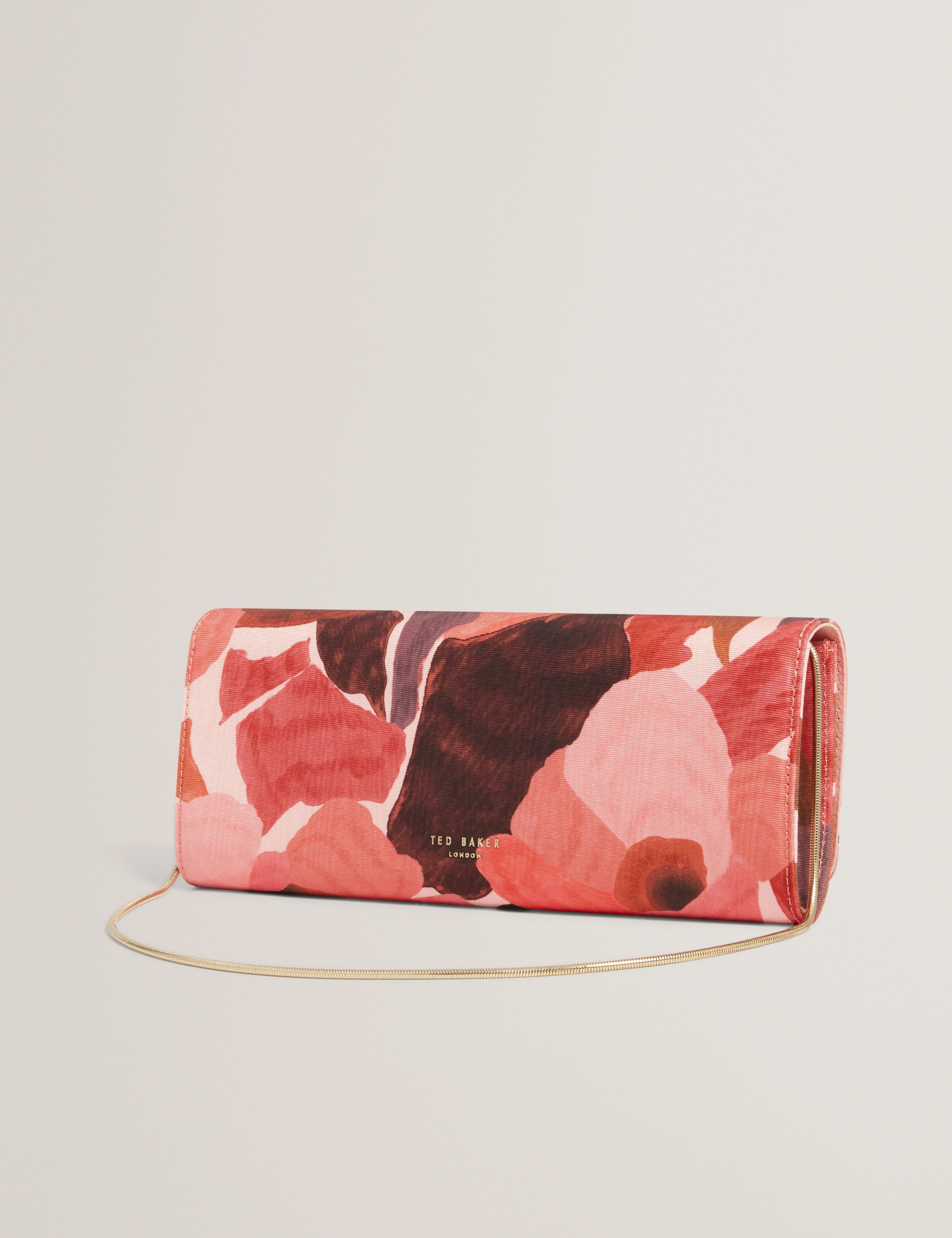 Malisae Printed Clutch Bag Dk-Orange - Image 4