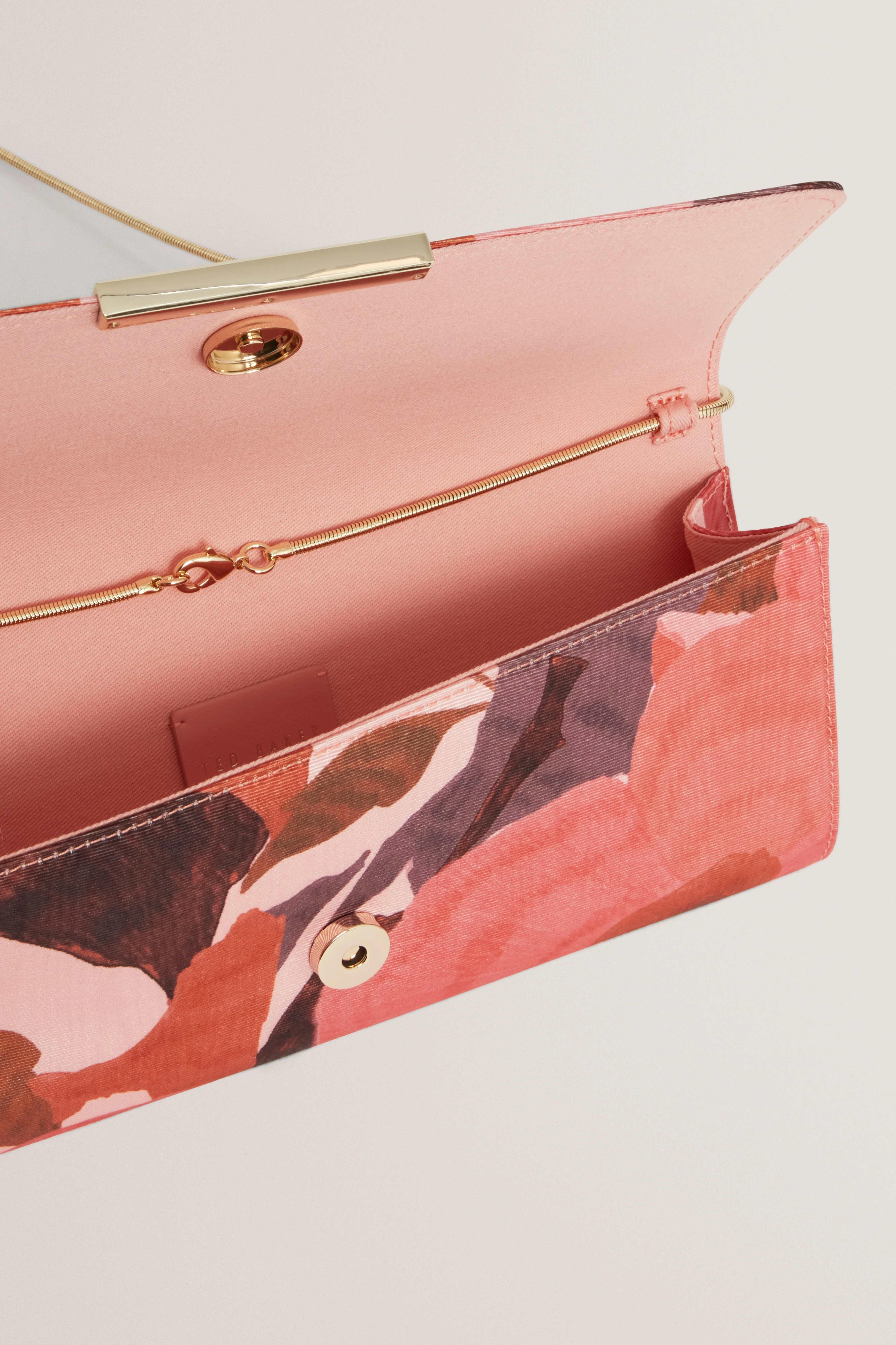 Malisae Printed Clutch Bag Dk-Orange - Image 5
