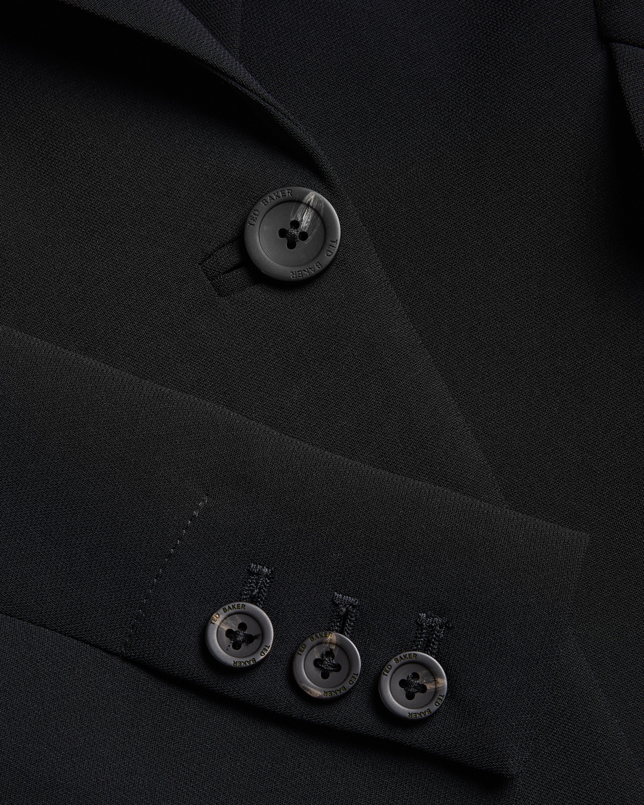 Manabl Single Breasted Tailored Blazer Black - Image 3