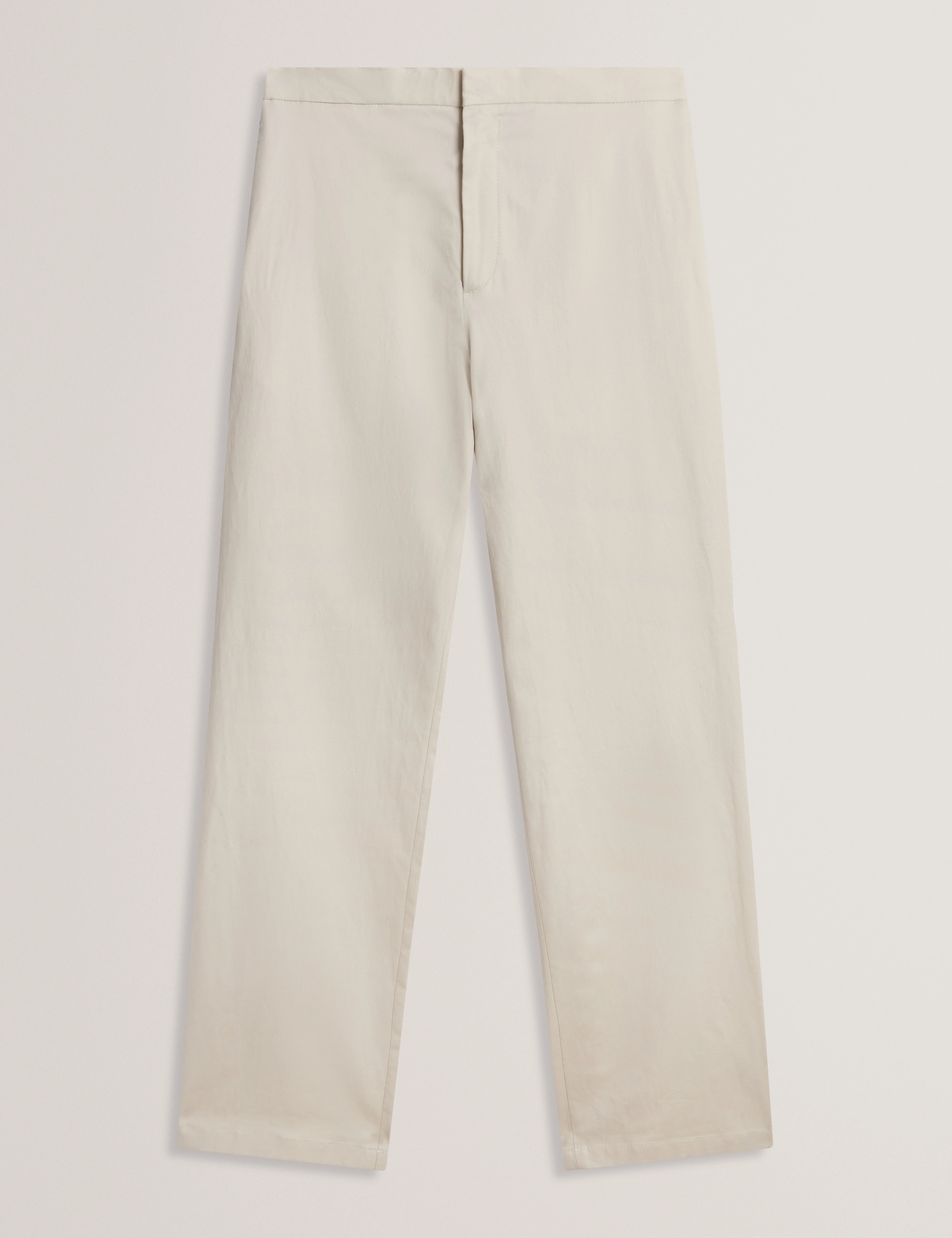 Maurce Straight Leg Linen Blend Trouser Natural - Image 6