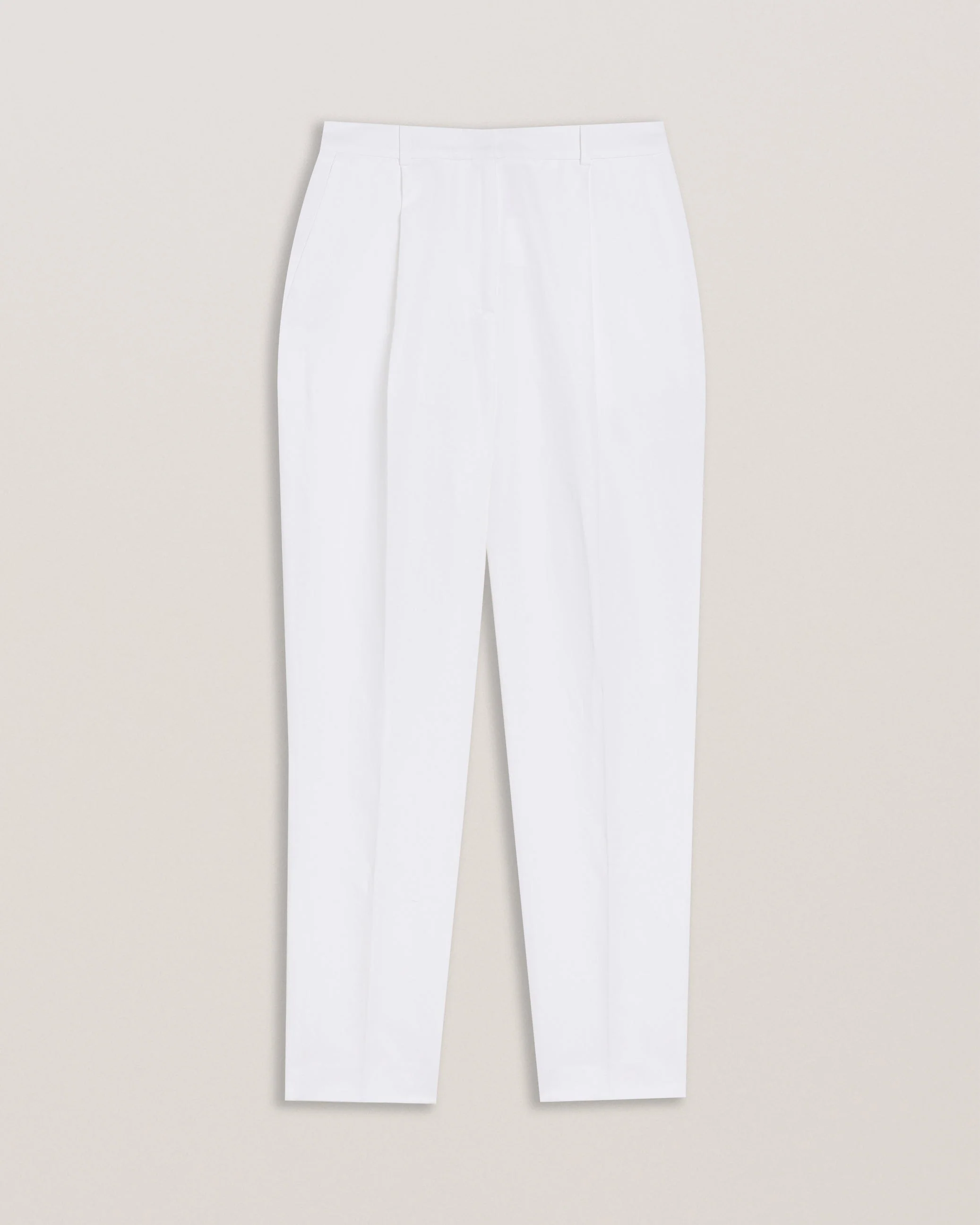 Musubt High Rise Tailored Trousers White - Image 6