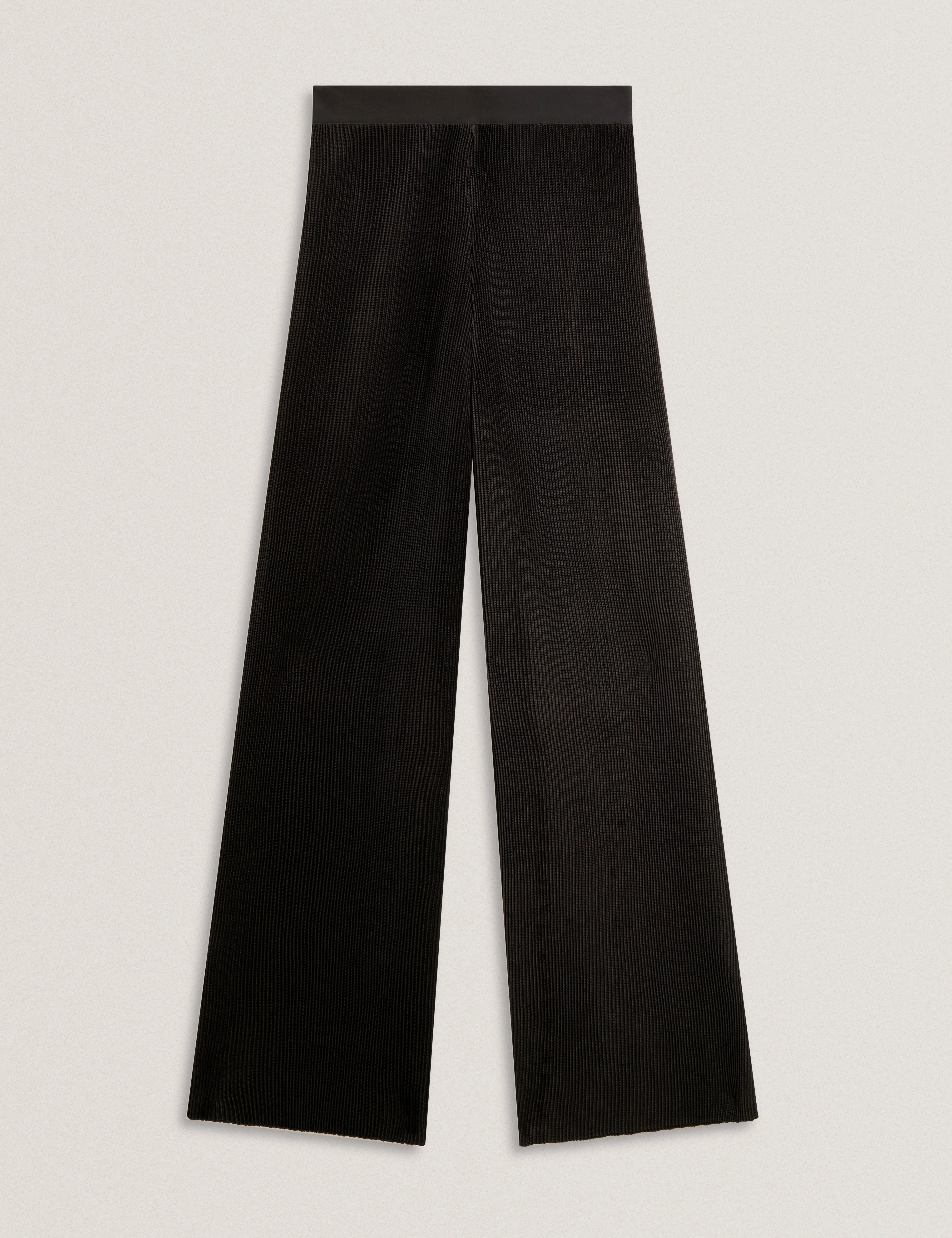 Narela Printed Wide Leg Plisse Trouser Black - Image 7